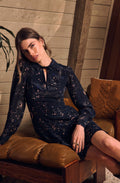 Lucien Collared V-Neck Mini Dress