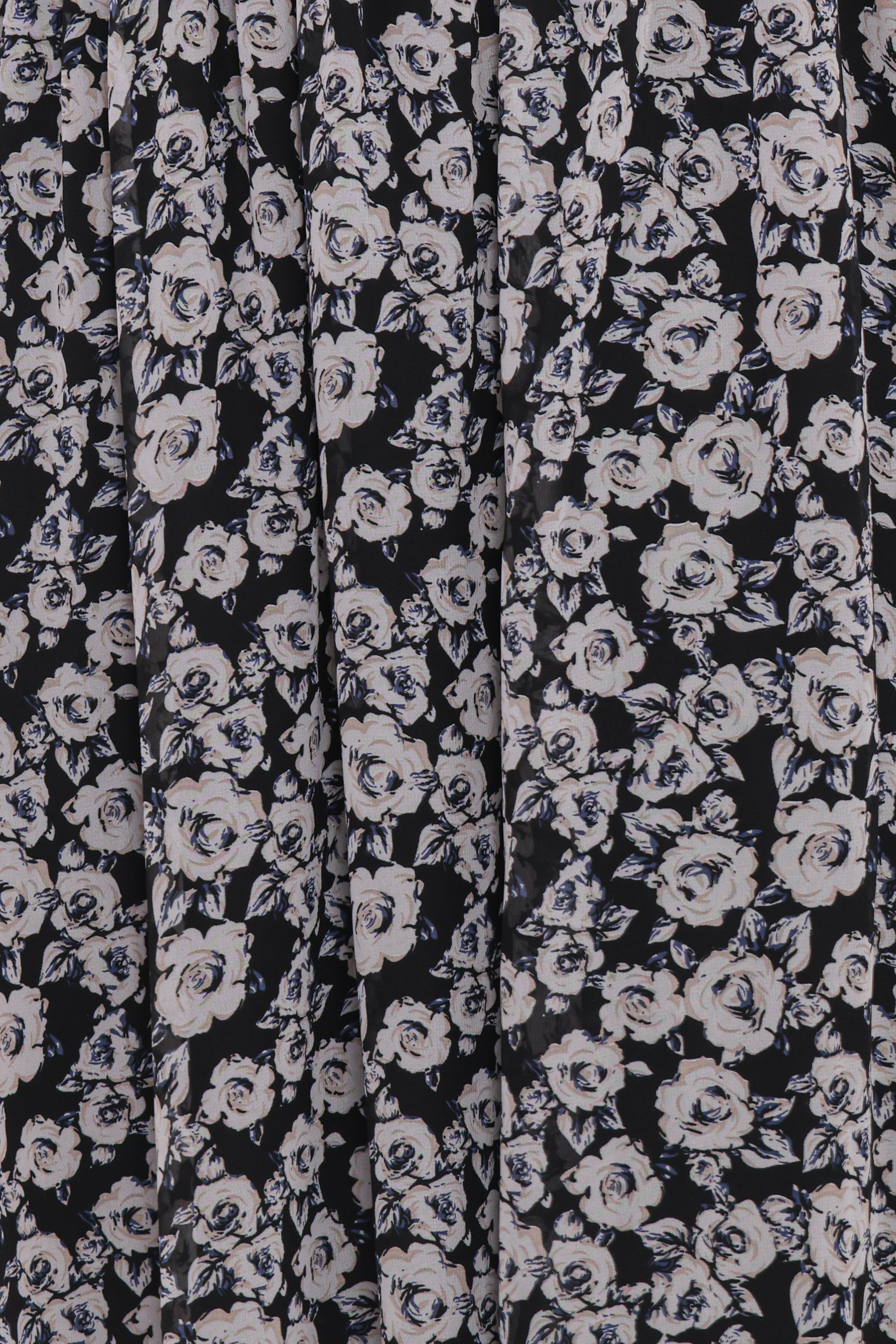 Faith Long Sleeve Maxi Dress - Black Floral
