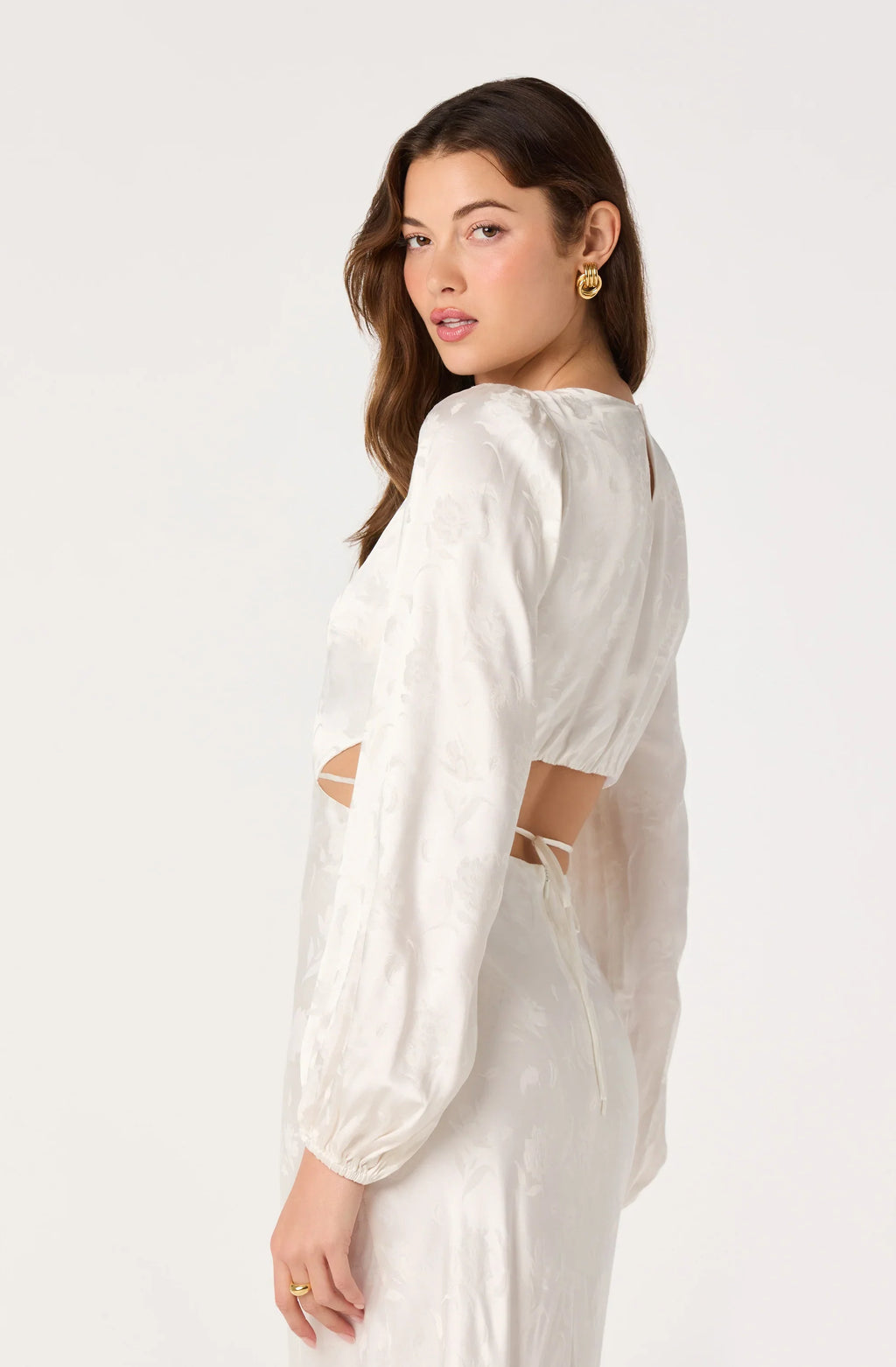 Quinn Floral Jacquard Maxi Dress