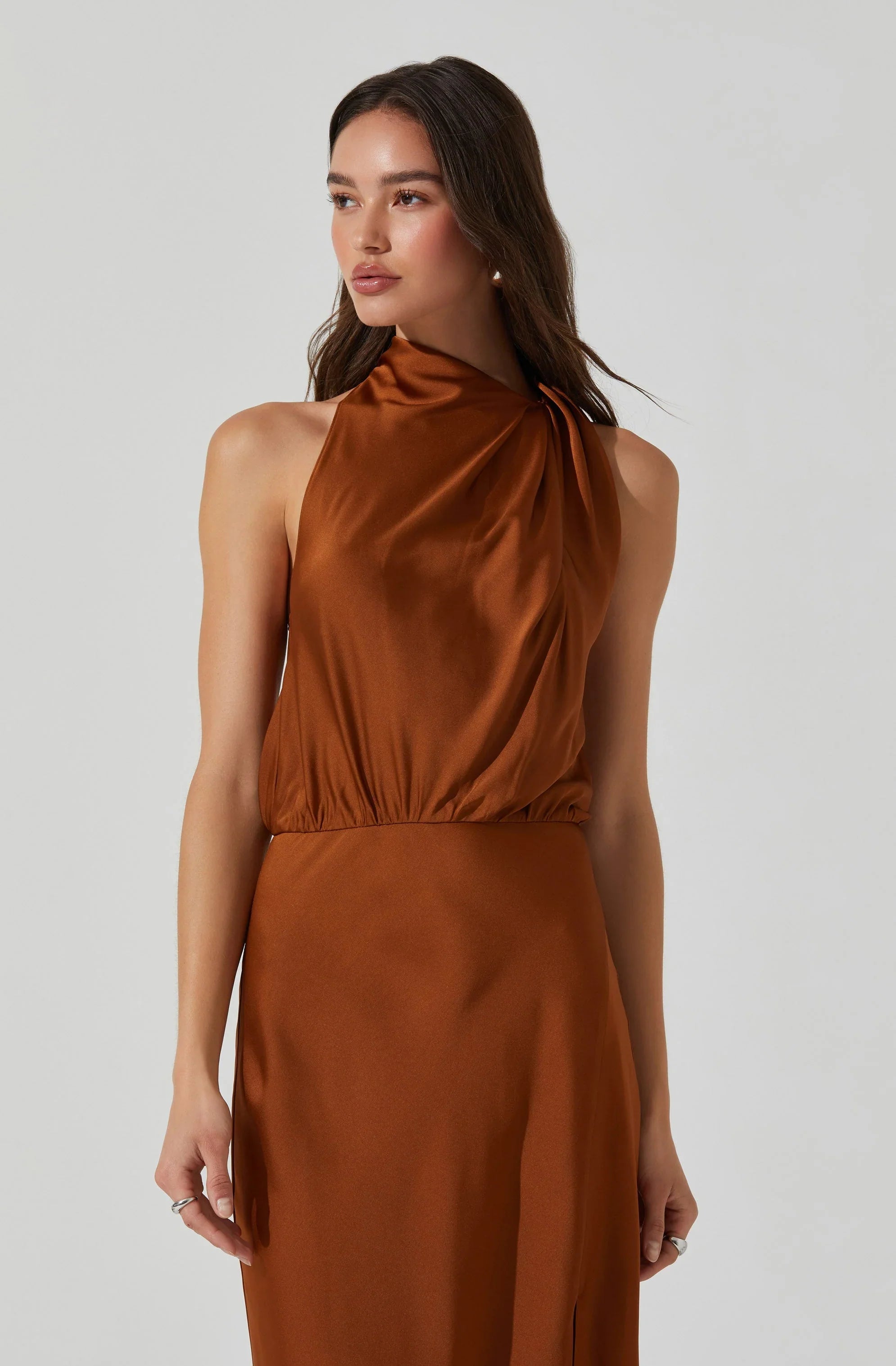 Jelyn Satin Midi Dress