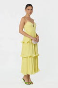Lupin Pleated Tiered Maxi Dress