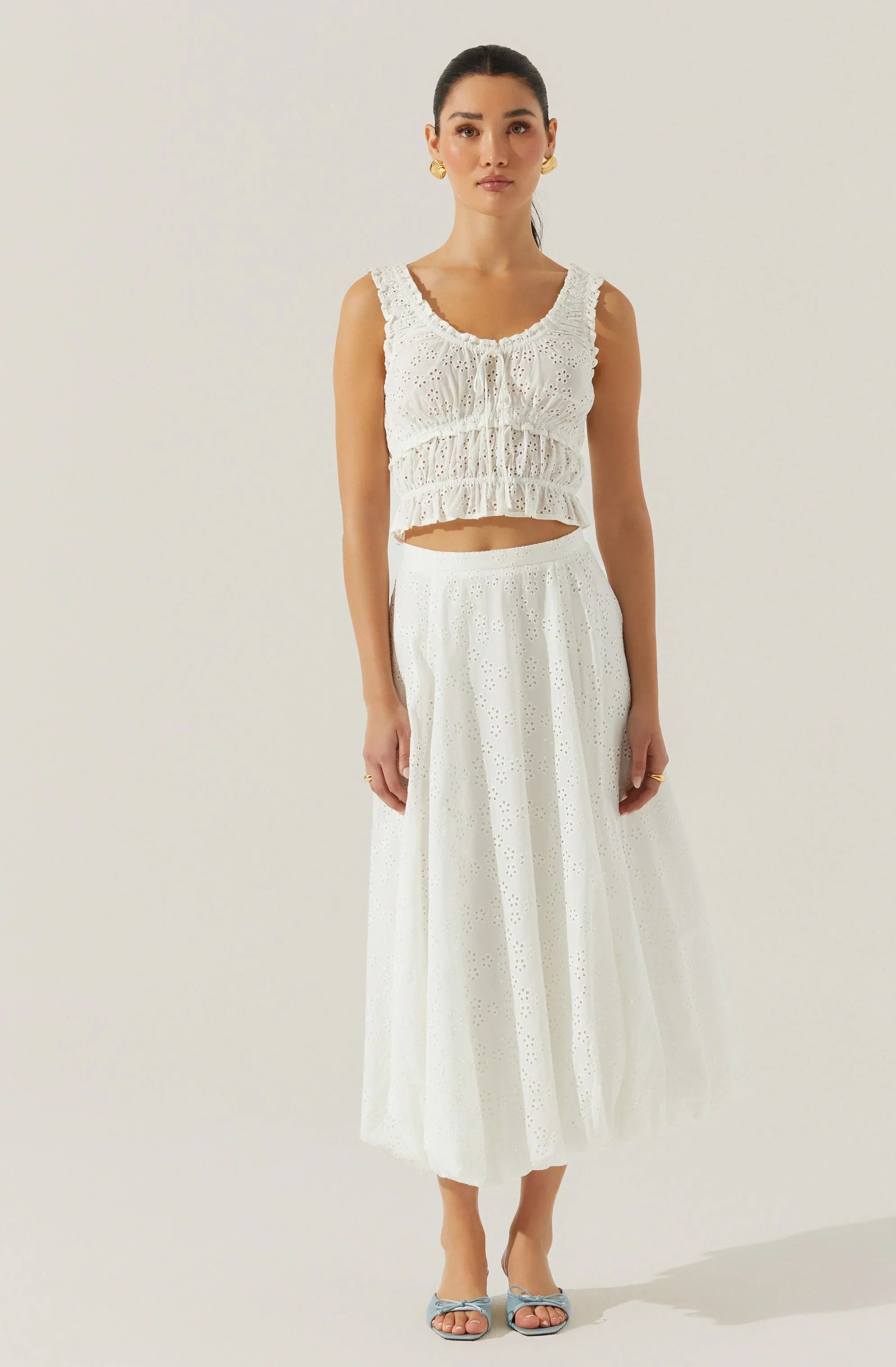 Kissel Tiered Eyelet Top
