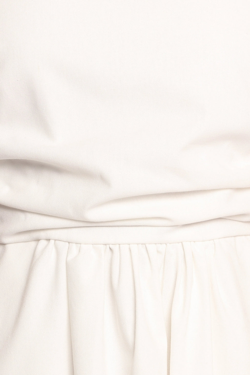 Clo Puff Sleeve Midi Dress - White
