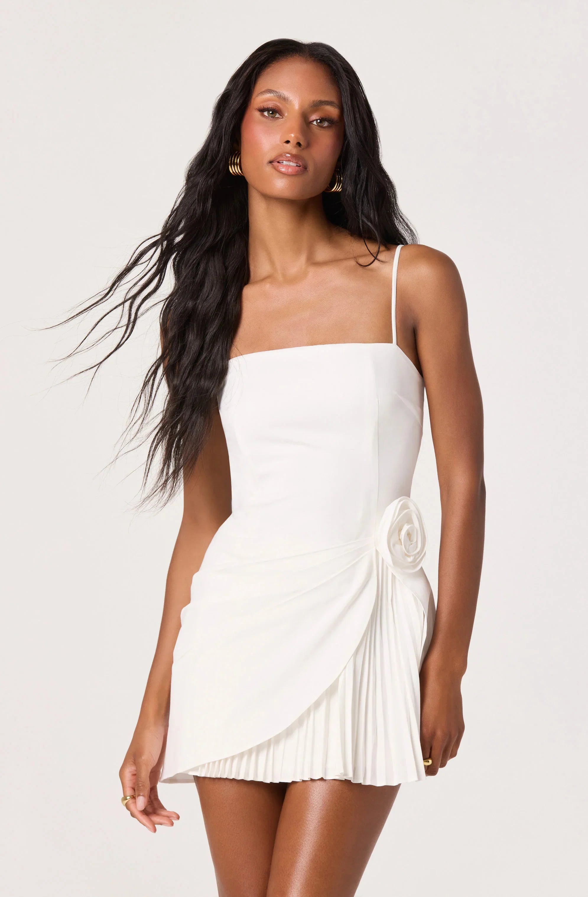 Blake Pleated Mini Dress