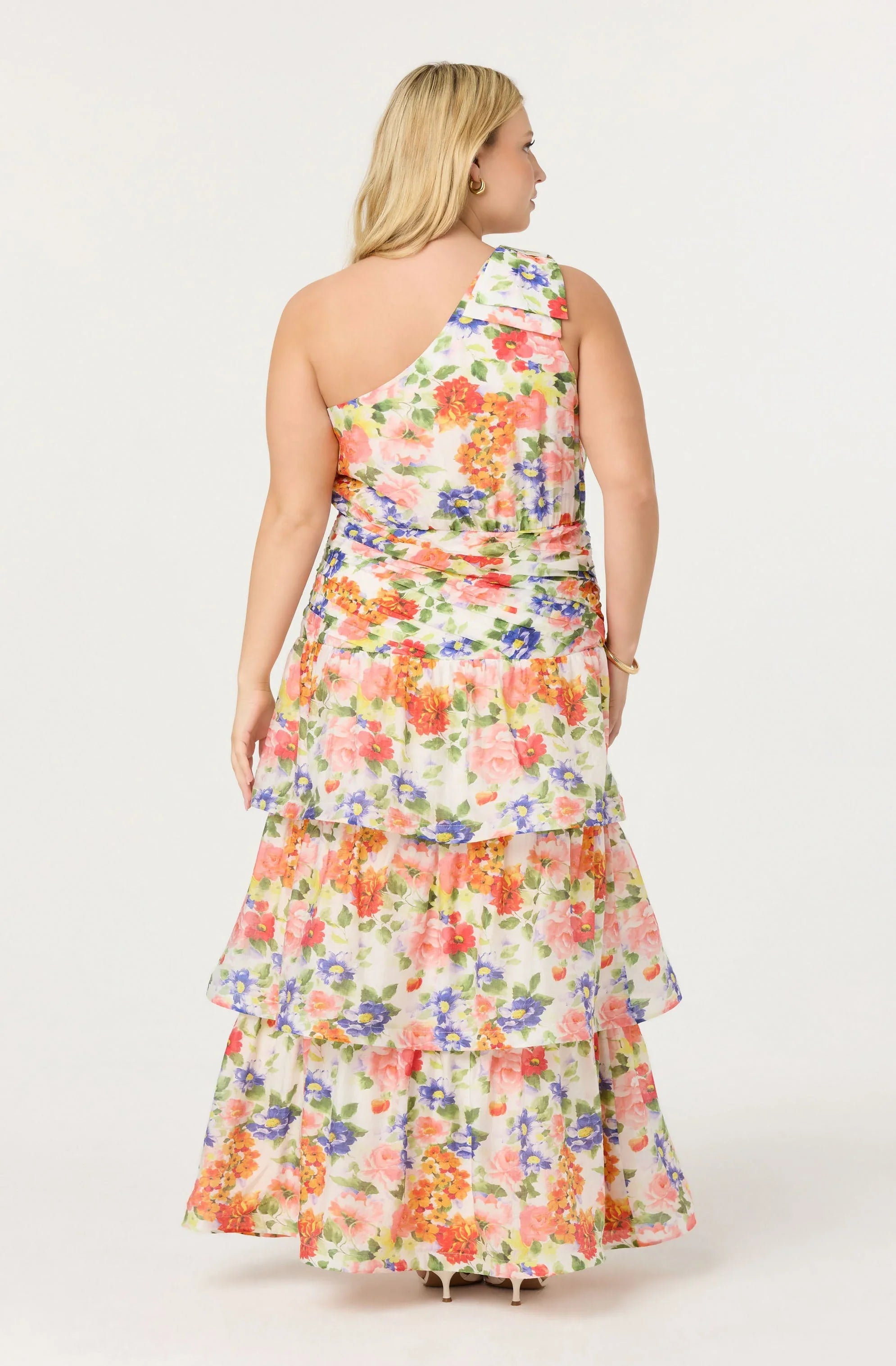 Natali One Shoulder Floral Maxi Dress