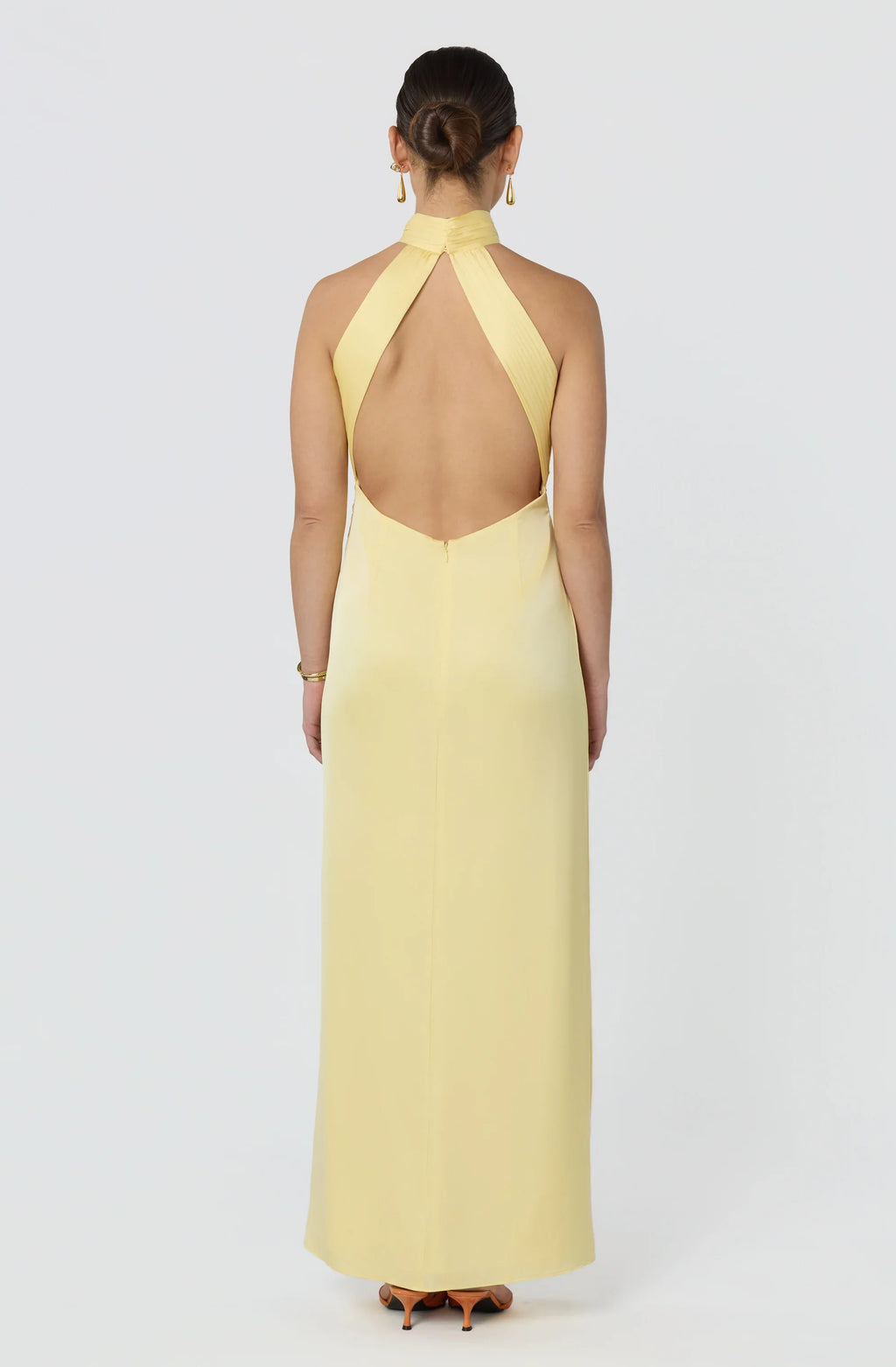 Aspen Twist Front Halter Maxi Dress