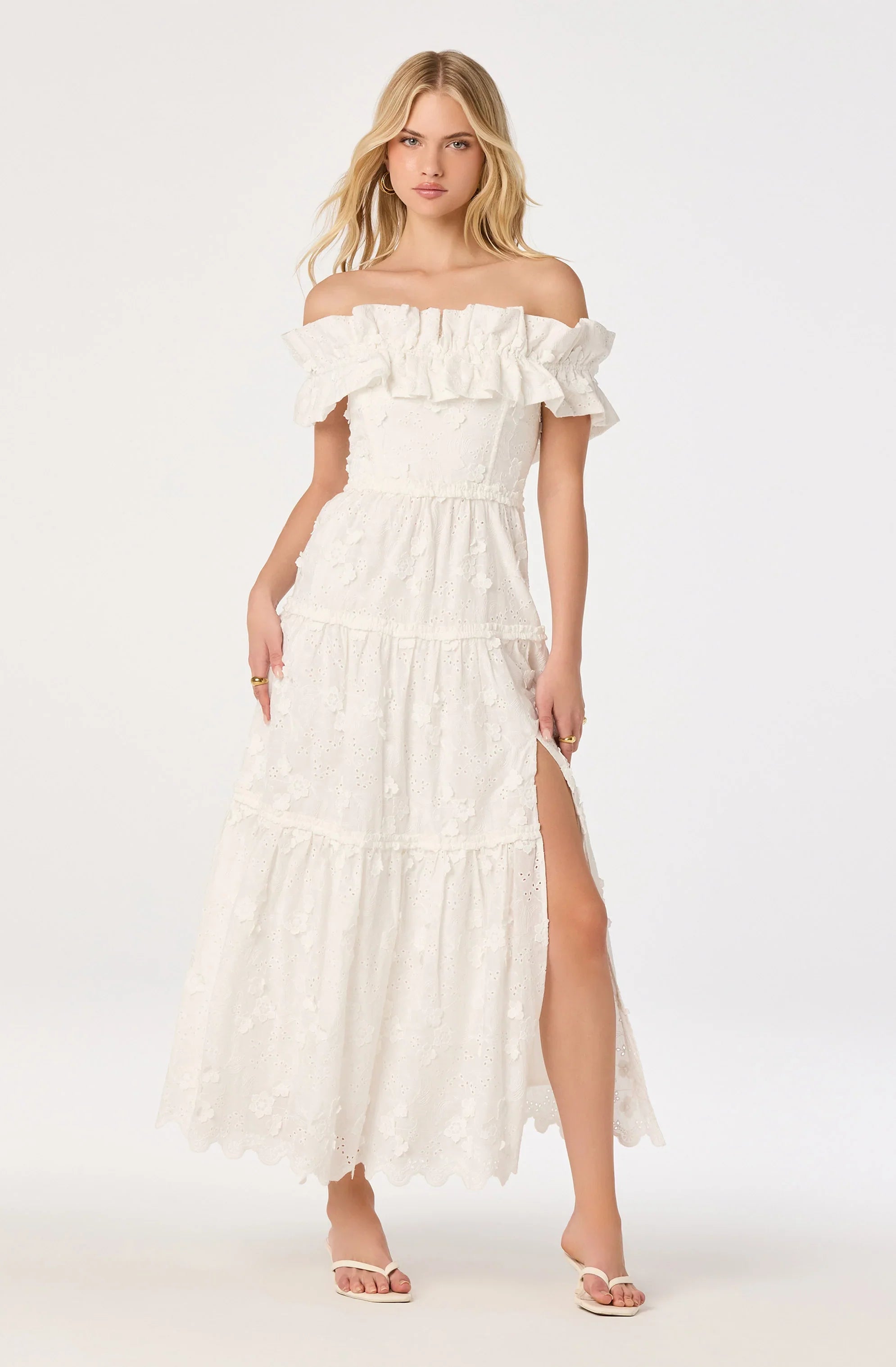 Piccola Off Shoulder Maxi Dress