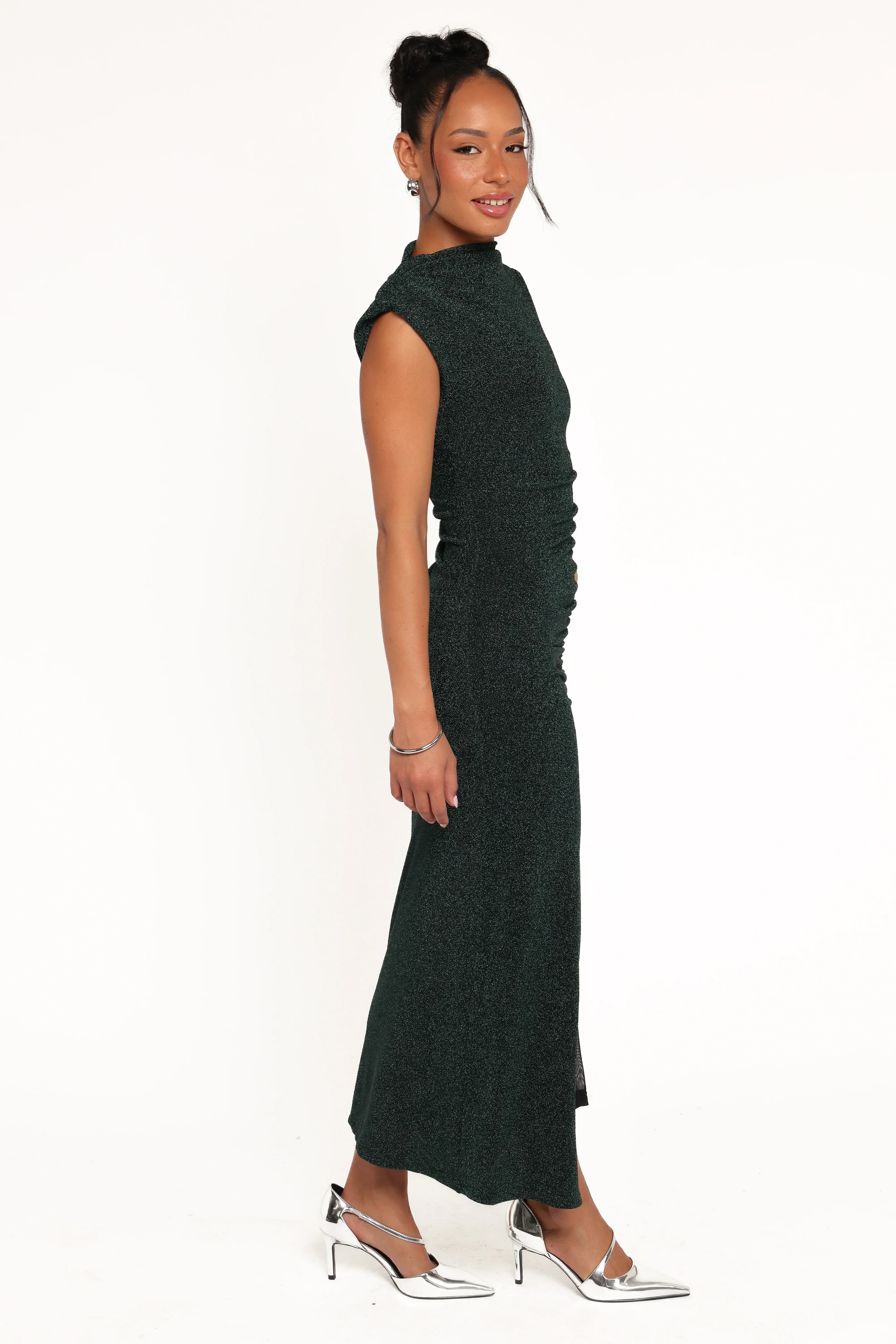 Mel Midi Dress - Emerald