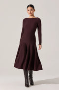 Doreyda Scoop Back Midi Sweater Dress
