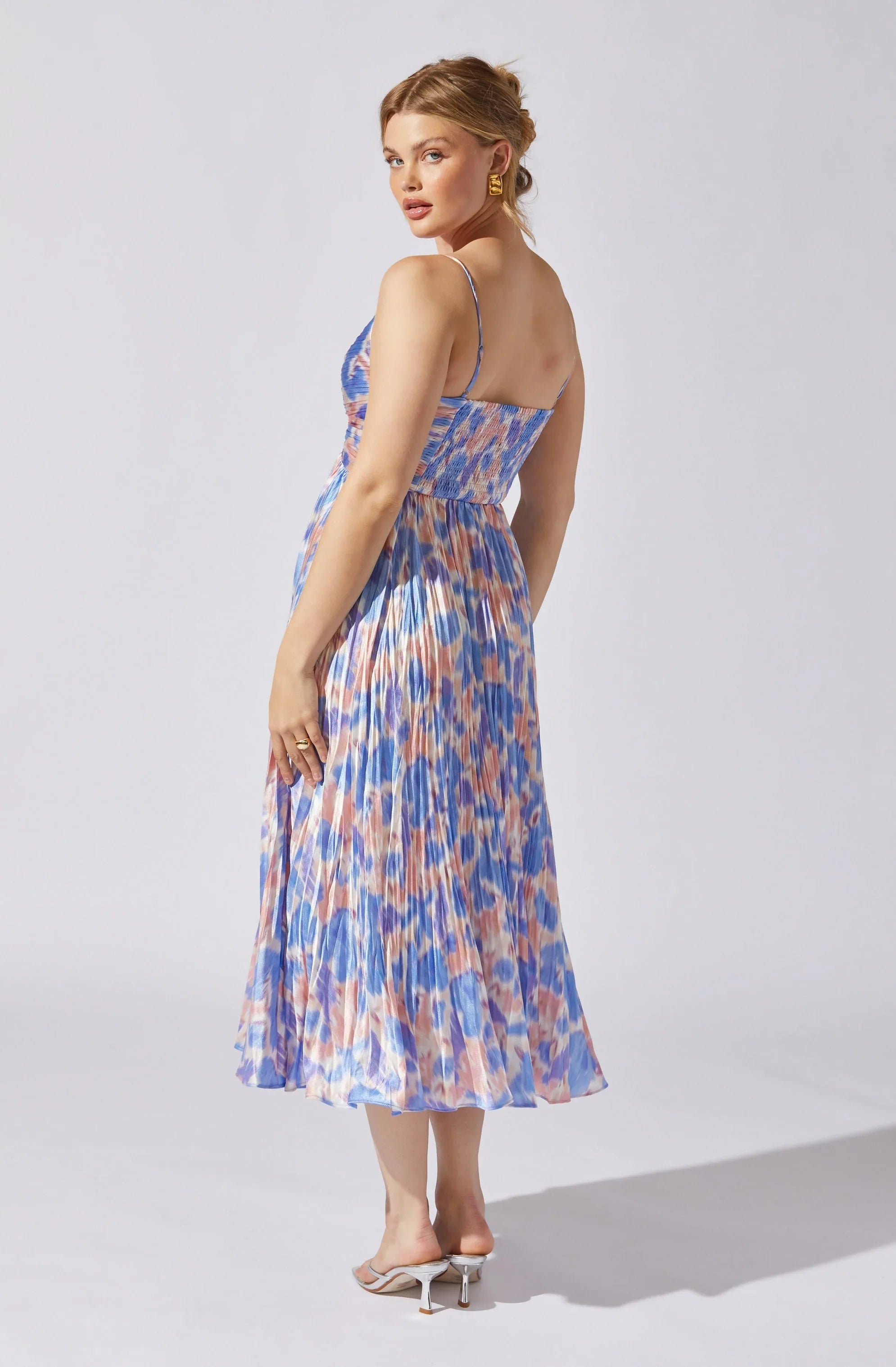 Maeve Pleated Midi Dress