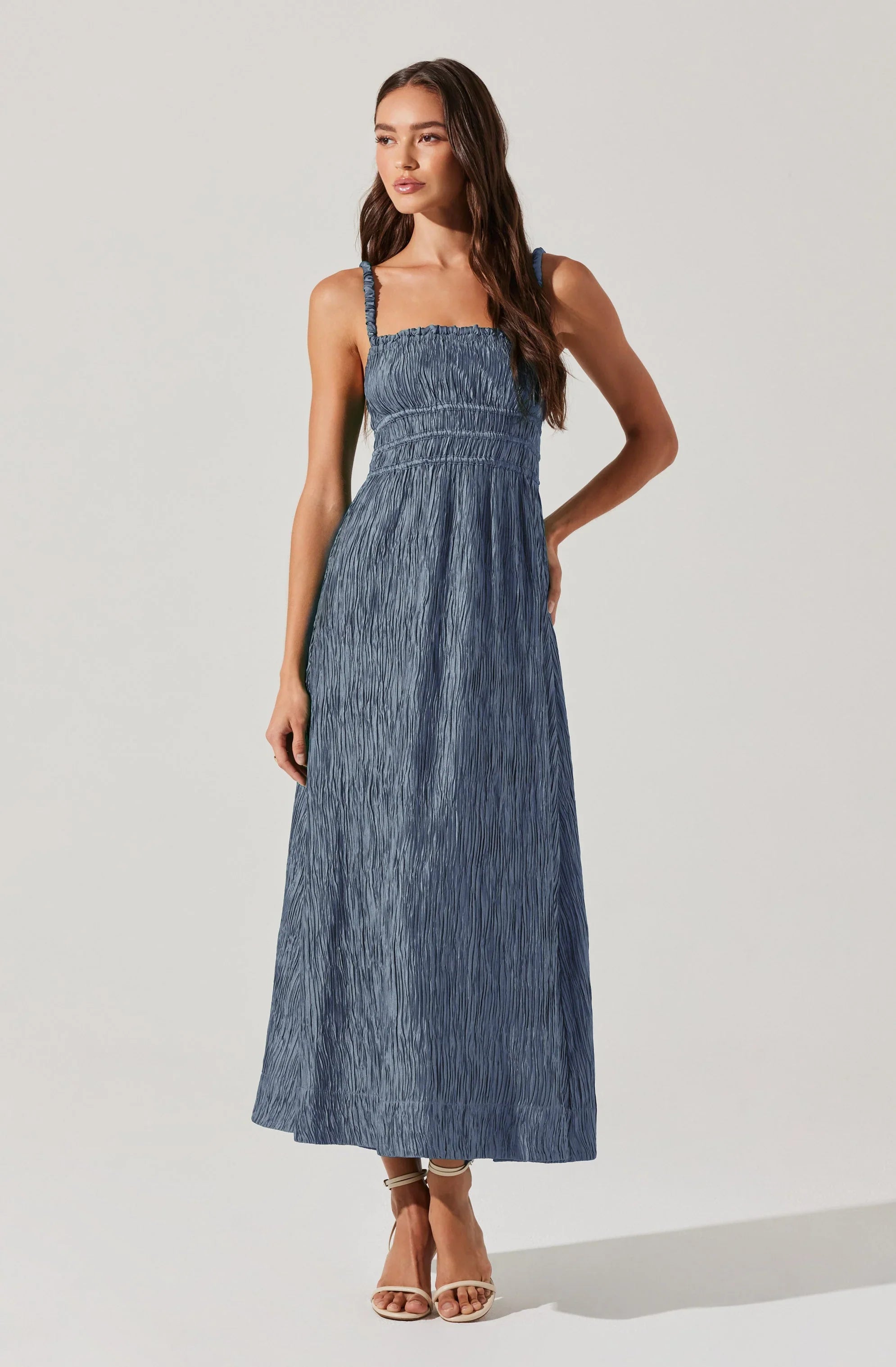 Neelam Smocked Open Back Dress