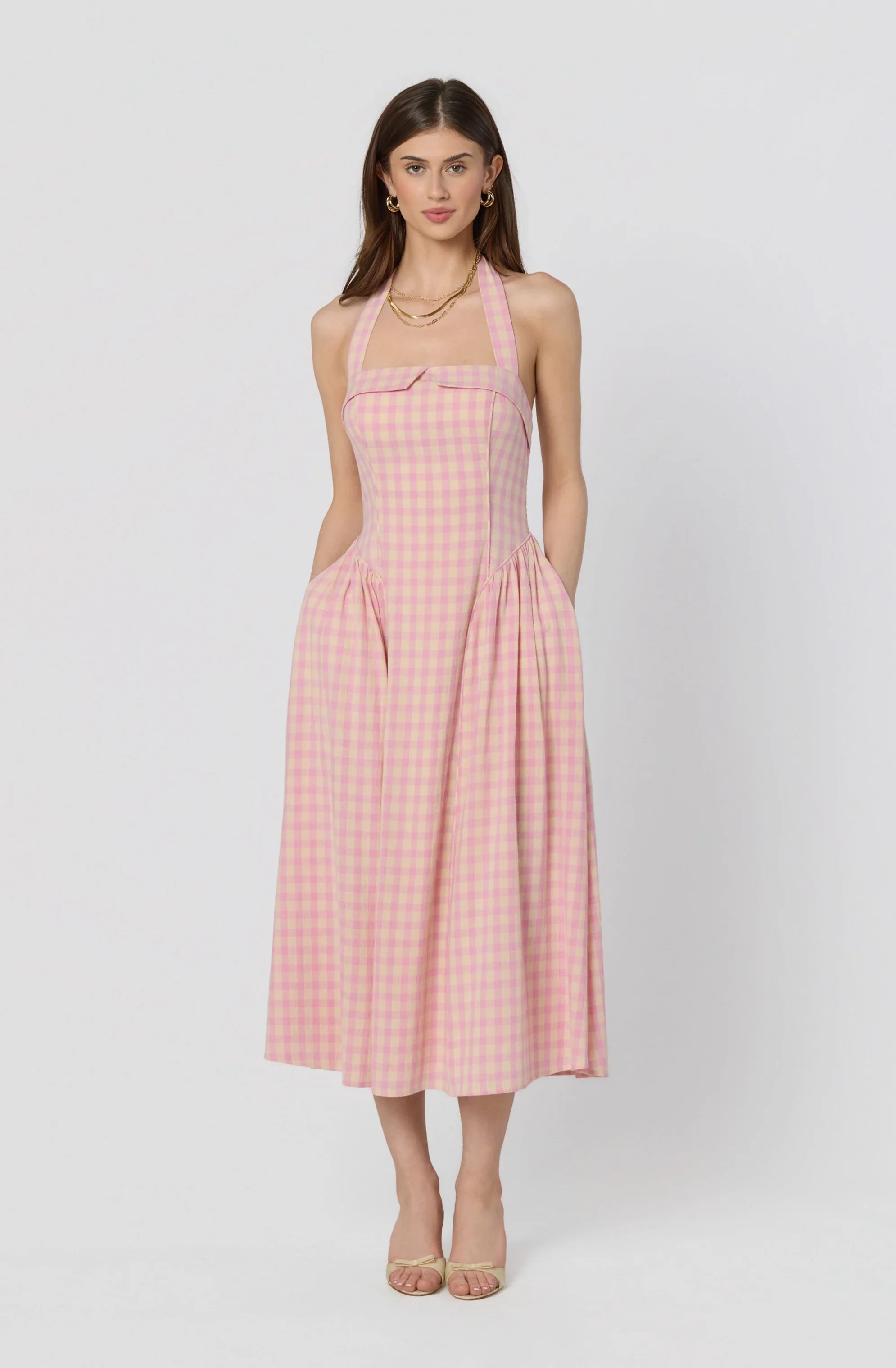 Marianna Halter Midi Dress