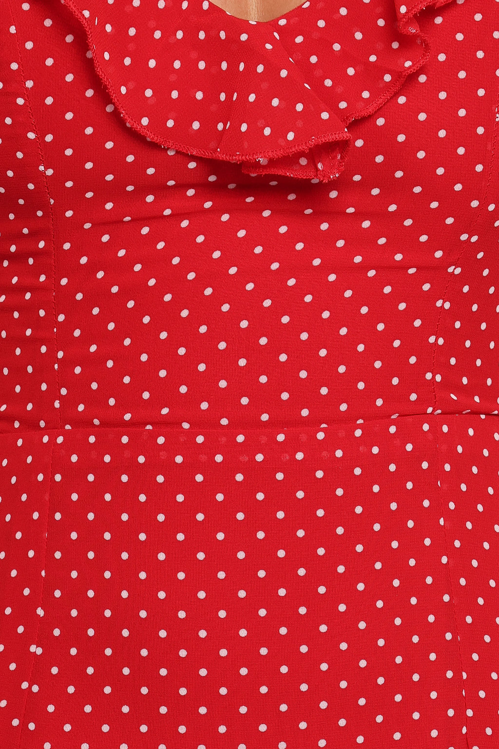 Judy Maxi Dress - Red Polka Dot