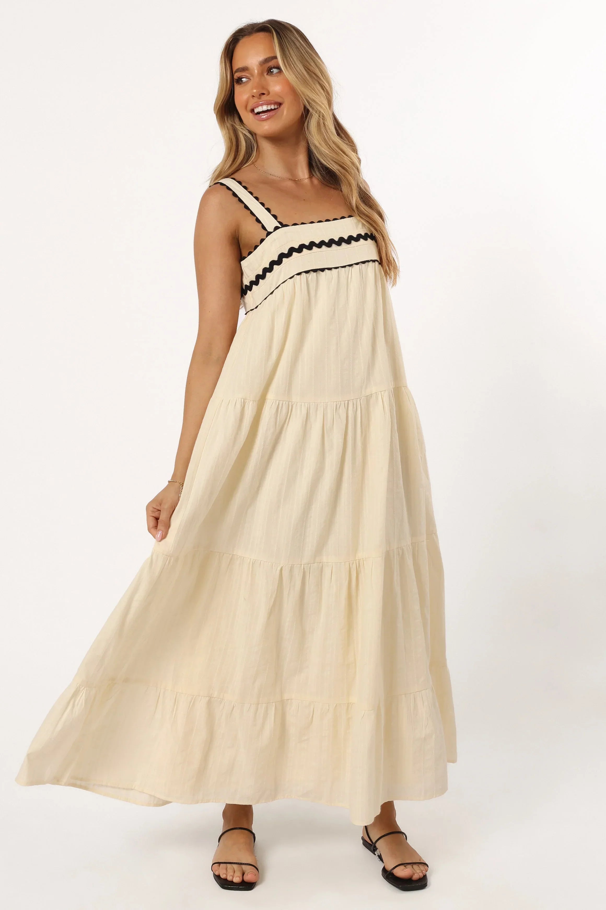 Monroe Midi Dress - Cream