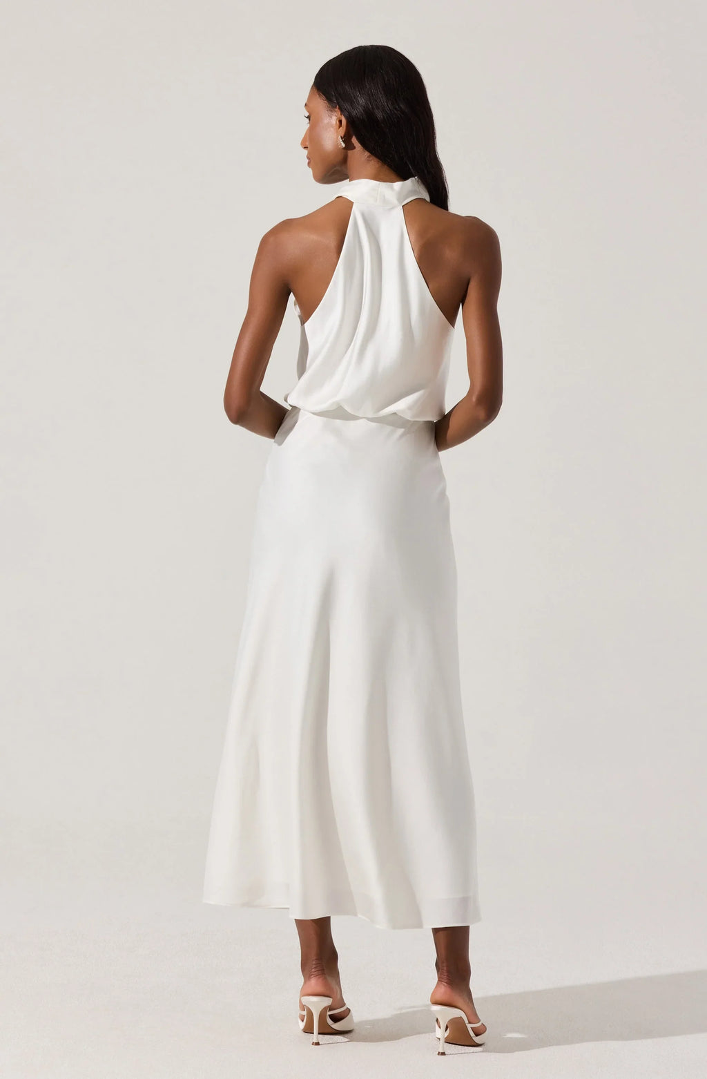 Jelyn Satin Midi Dress
