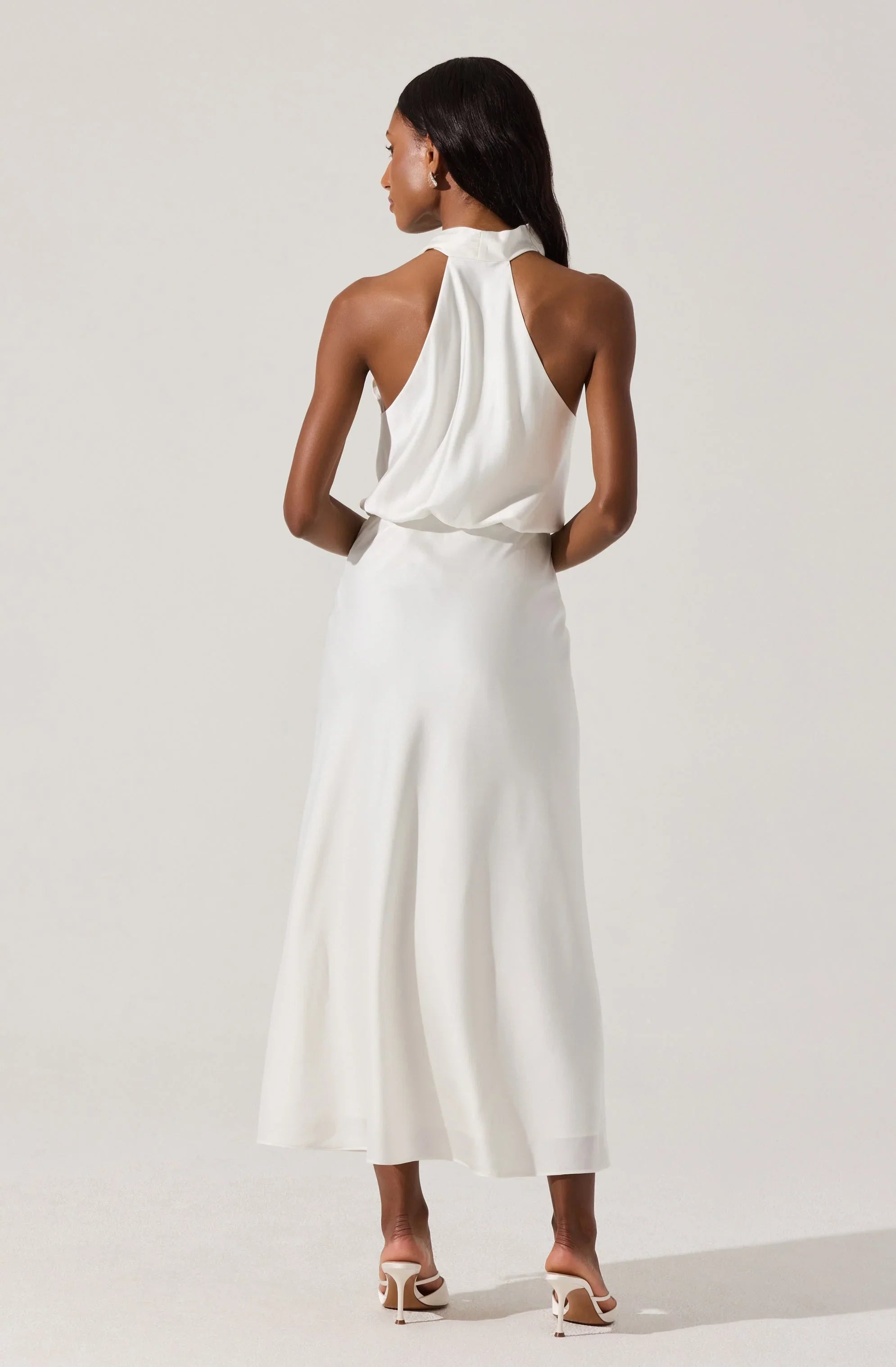 Jelyn Satin Midi Dress
