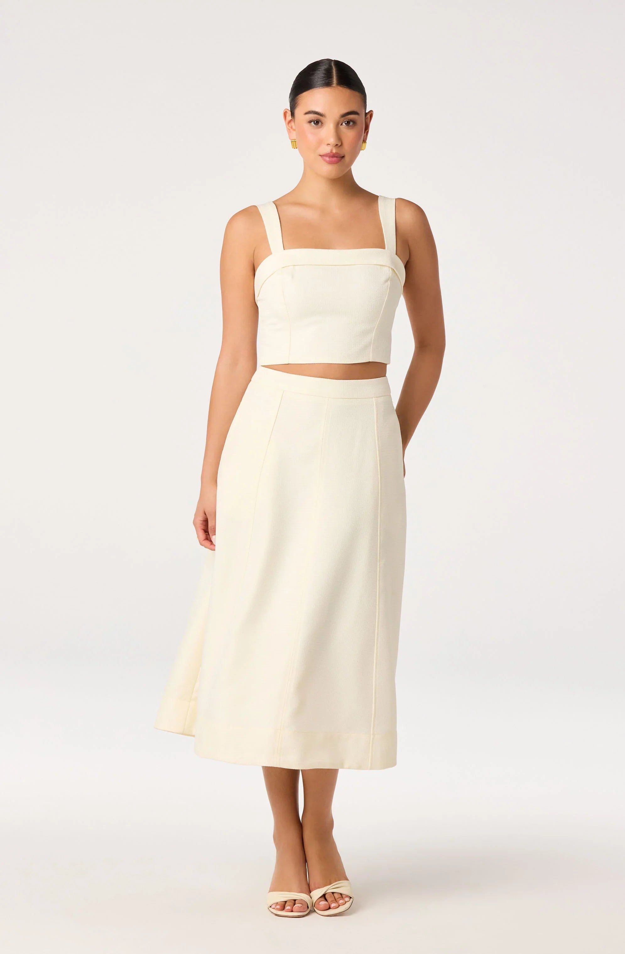Kinslee A-Line Midi Skirt