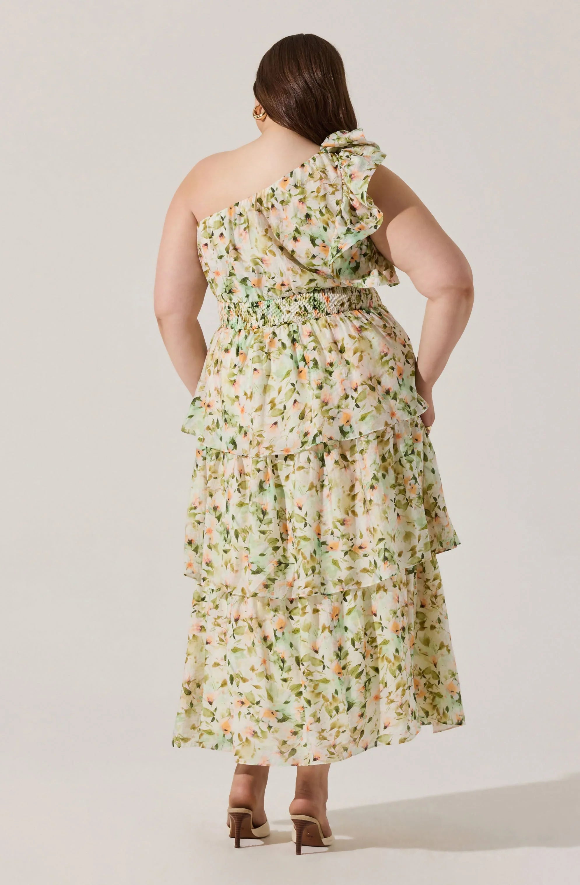 Imelda One Shoulder Floral Maxi Dress