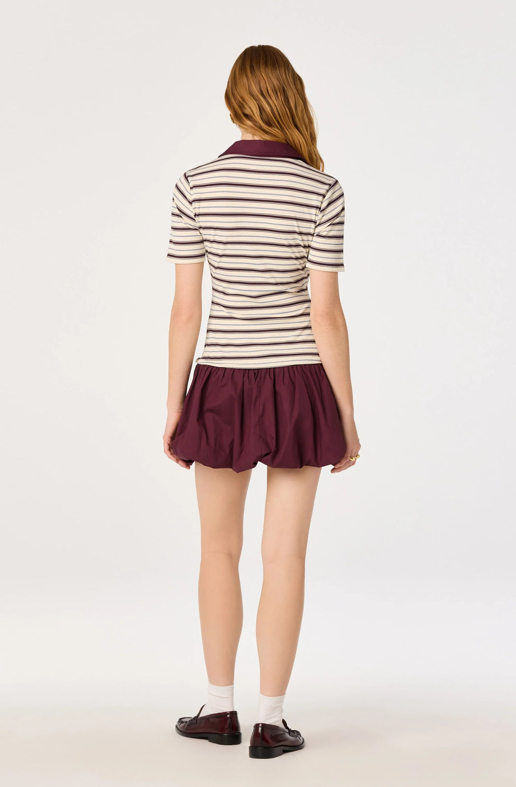 Emmalee Mixed Media Polo Dress