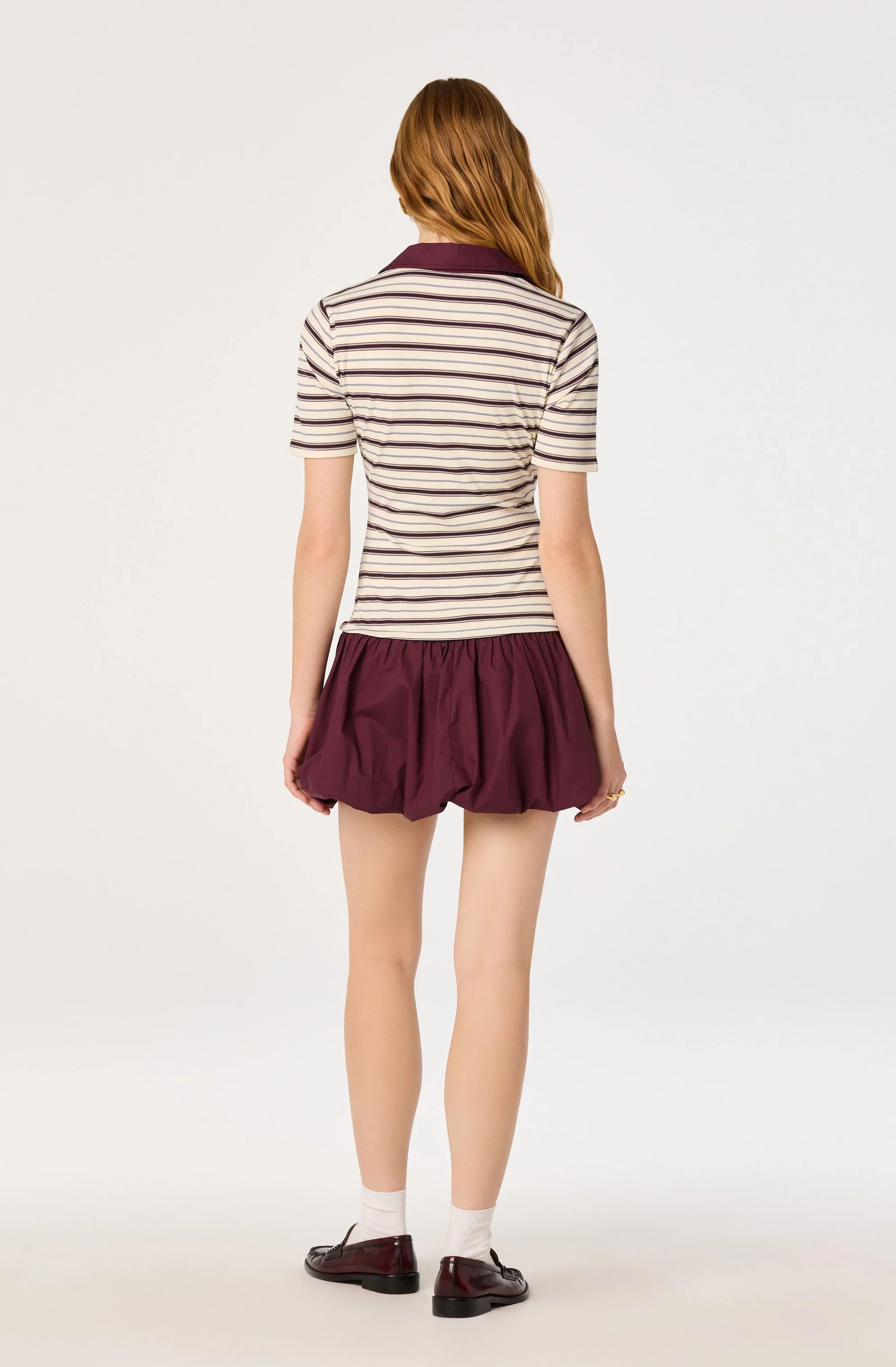 Emmalee Mixed Media Polo Dress