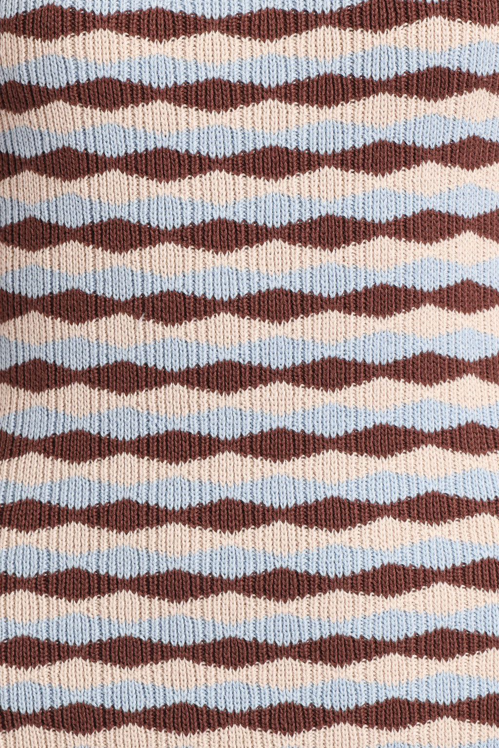 Elfrida Knit Mini Dress - Blue/Brown