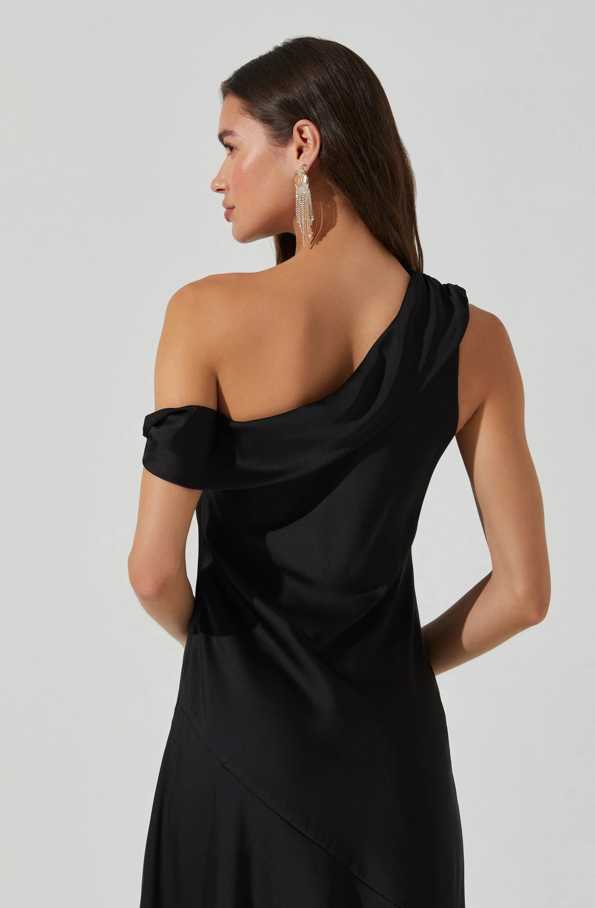 Orissa Satin Off Shoulder Dress