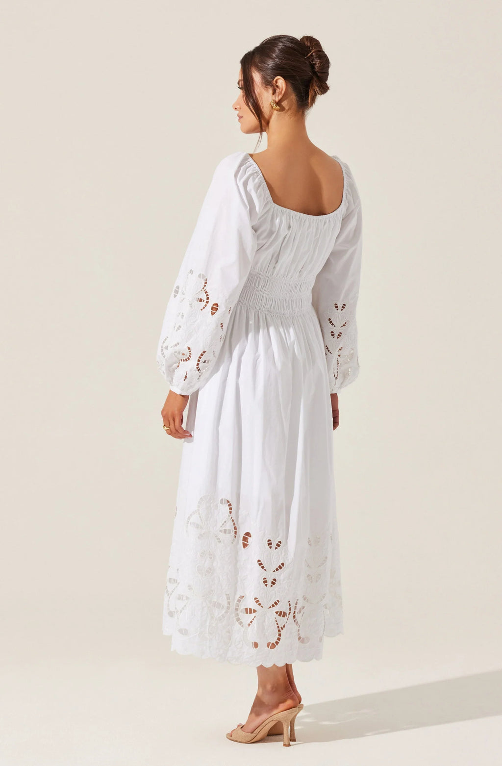 Wisnia Eyelet Embroidered Dress