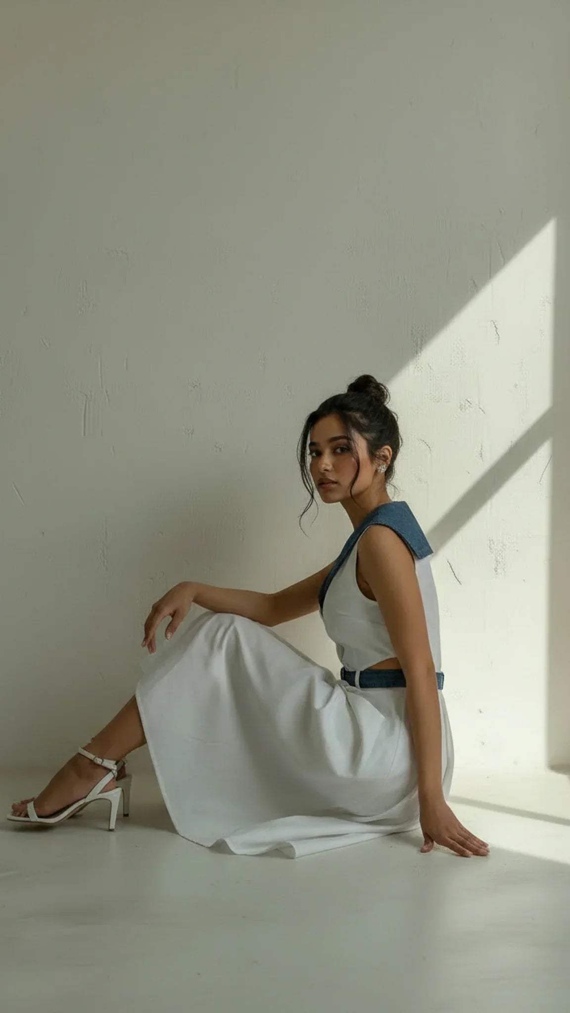 Althea Denim Midi Dress