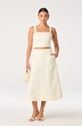 Kinslee A-Line Midi Skirt