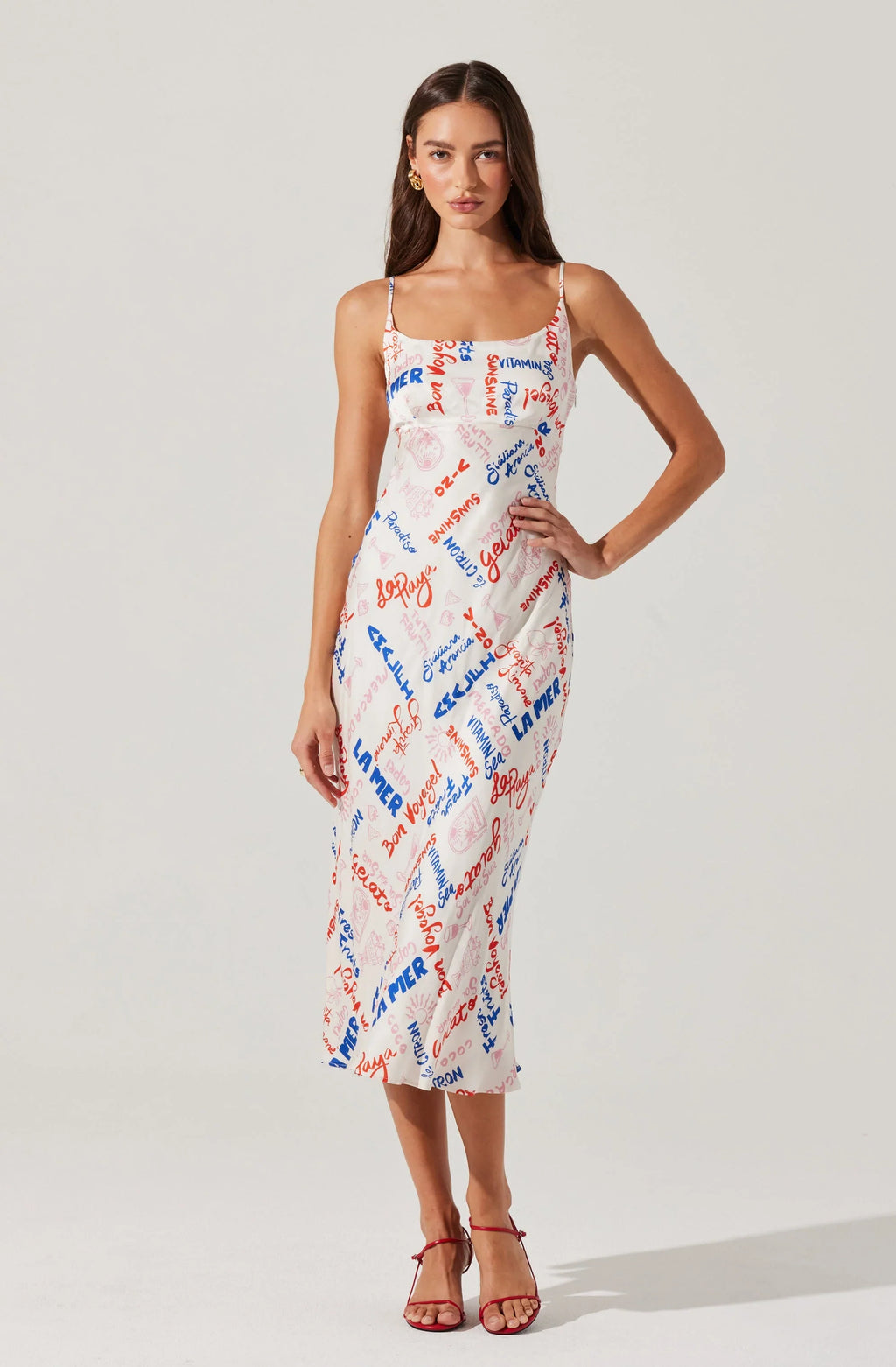 Joan Satin Midi Dress