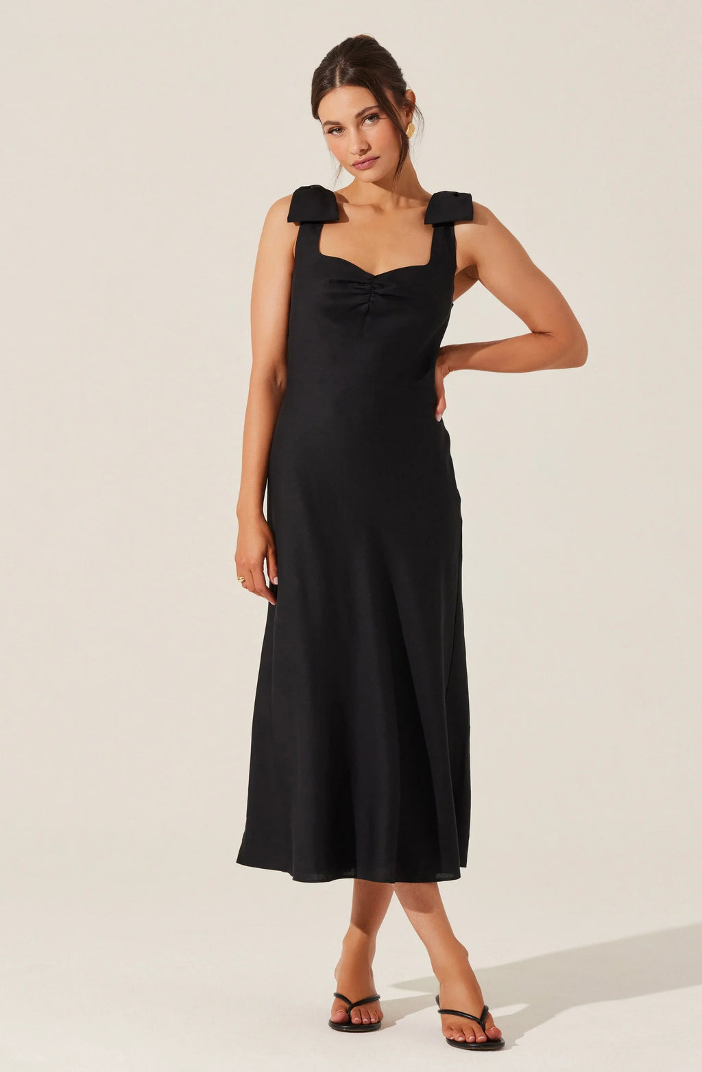 Kateleya Bow Detail Midi Dress