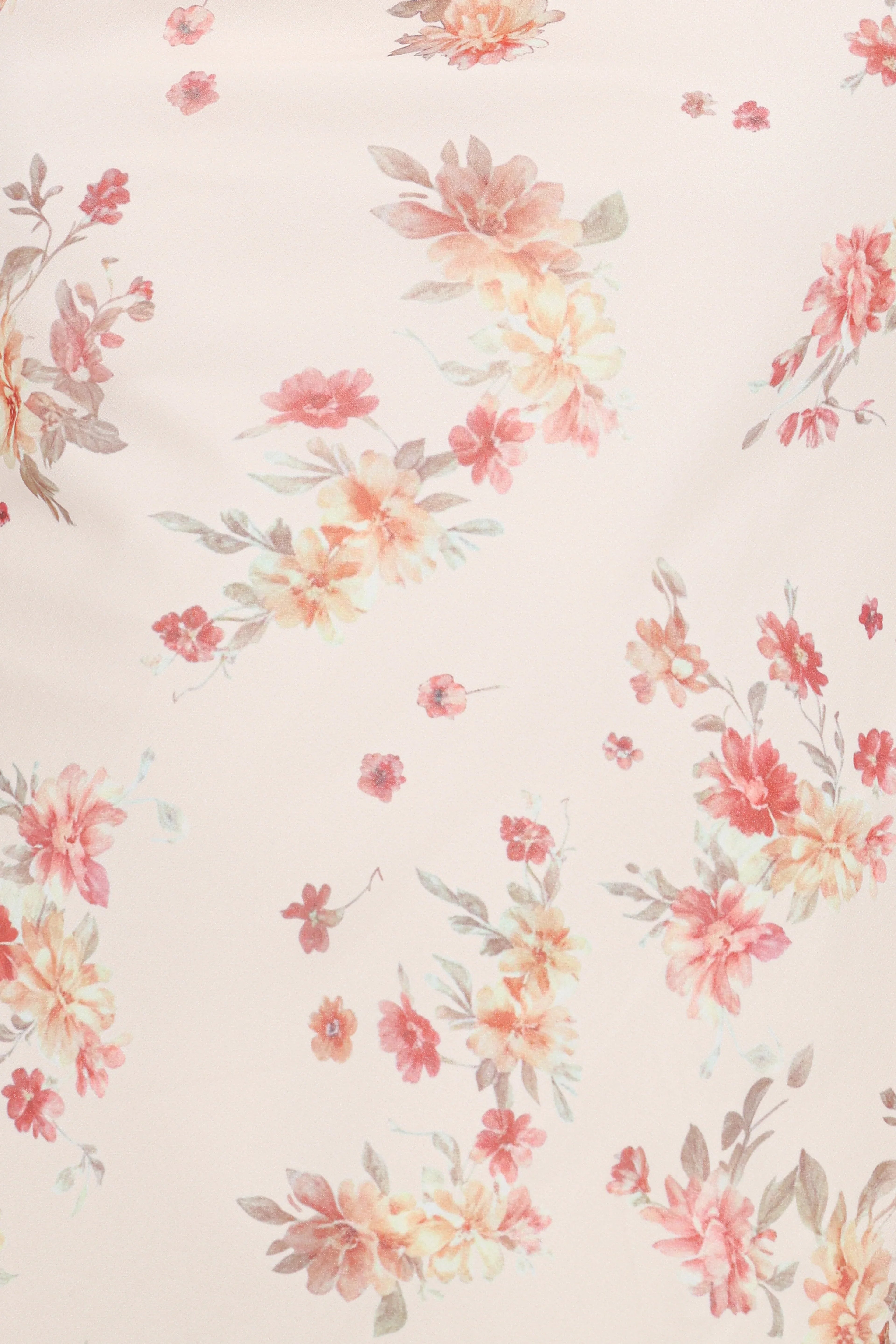 Everlyn Long Sleeve Mini Dress - Cream Floral