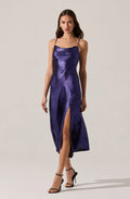 Gaia Metallic Midi Dress