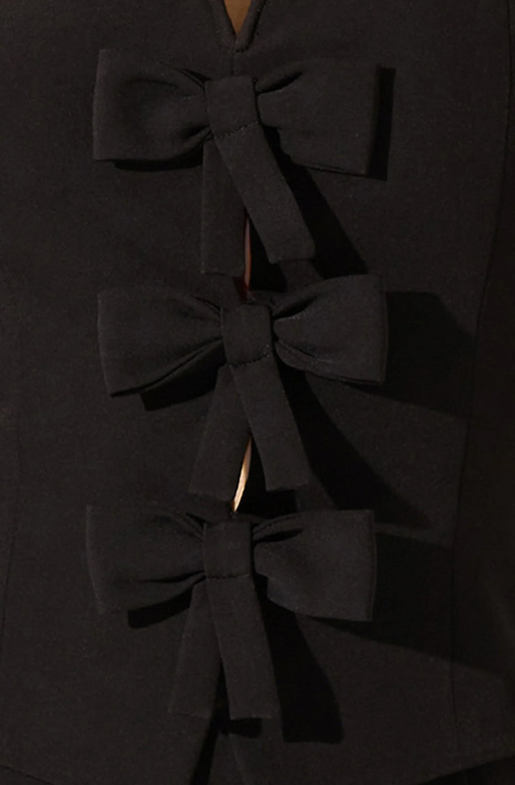 Strapless Layered Bow Mini Dress