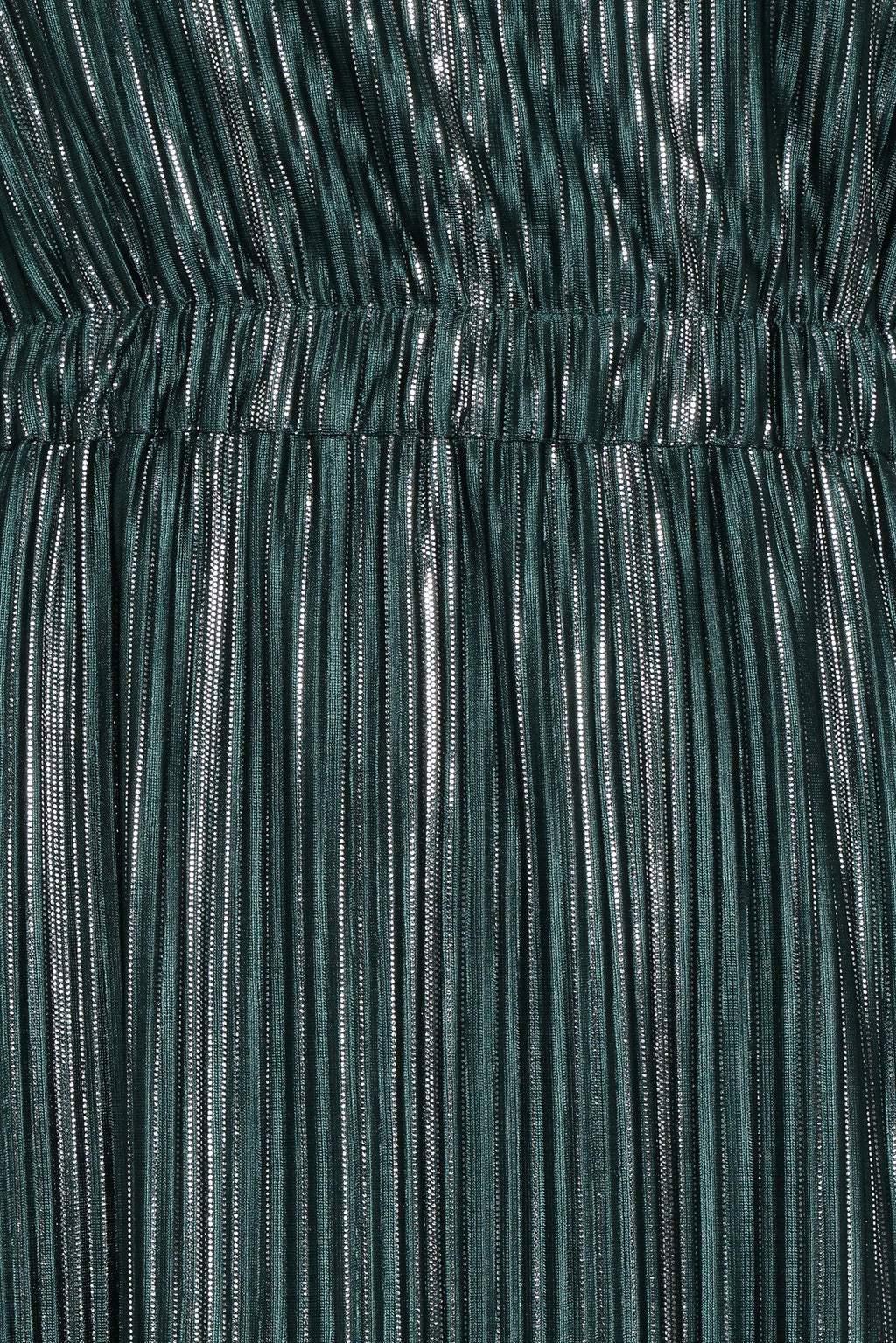 Pontee One Shoulder Pleated Midi Dress - Green