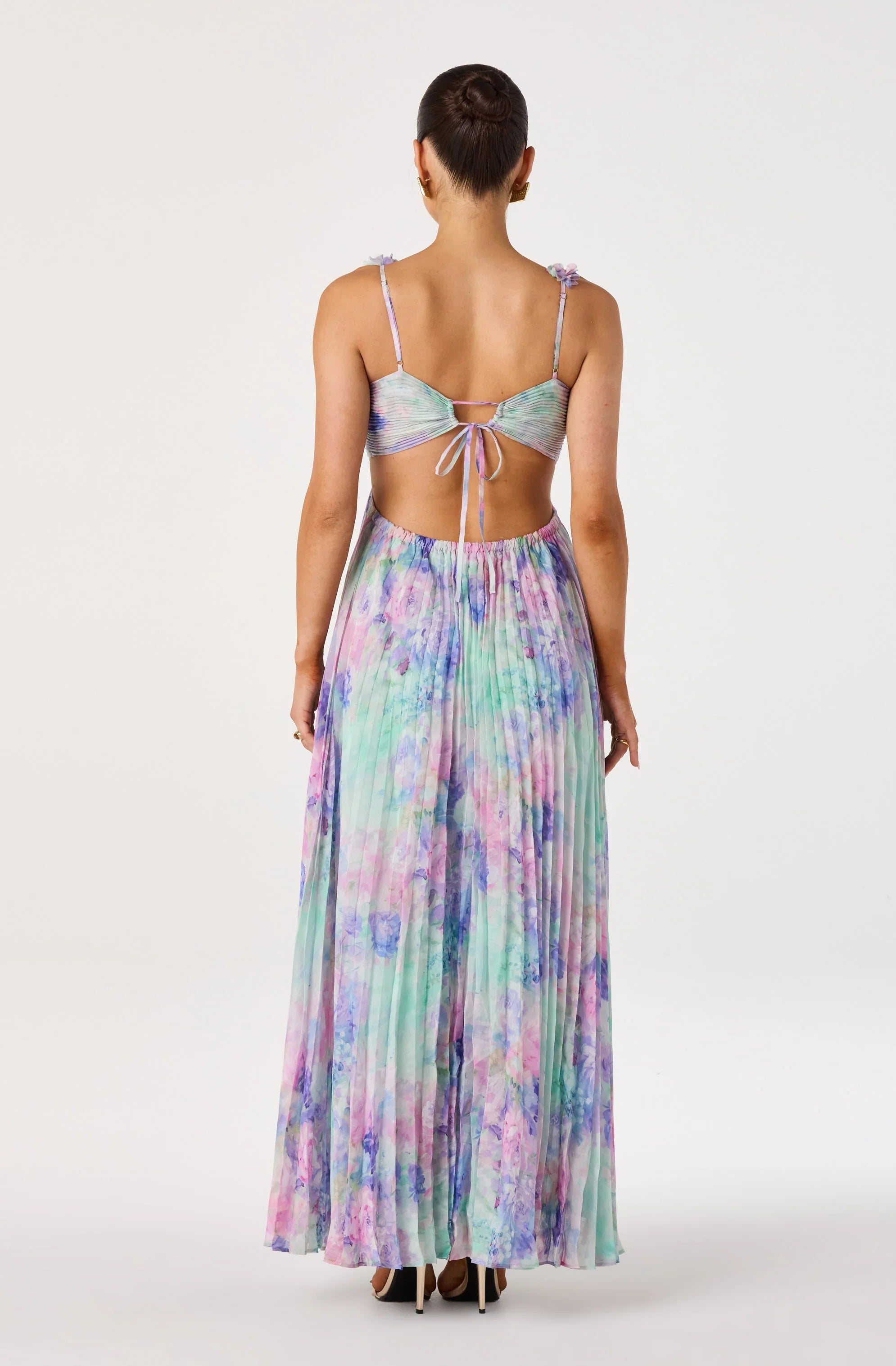 Emese Floral Cutout Maxi Dress