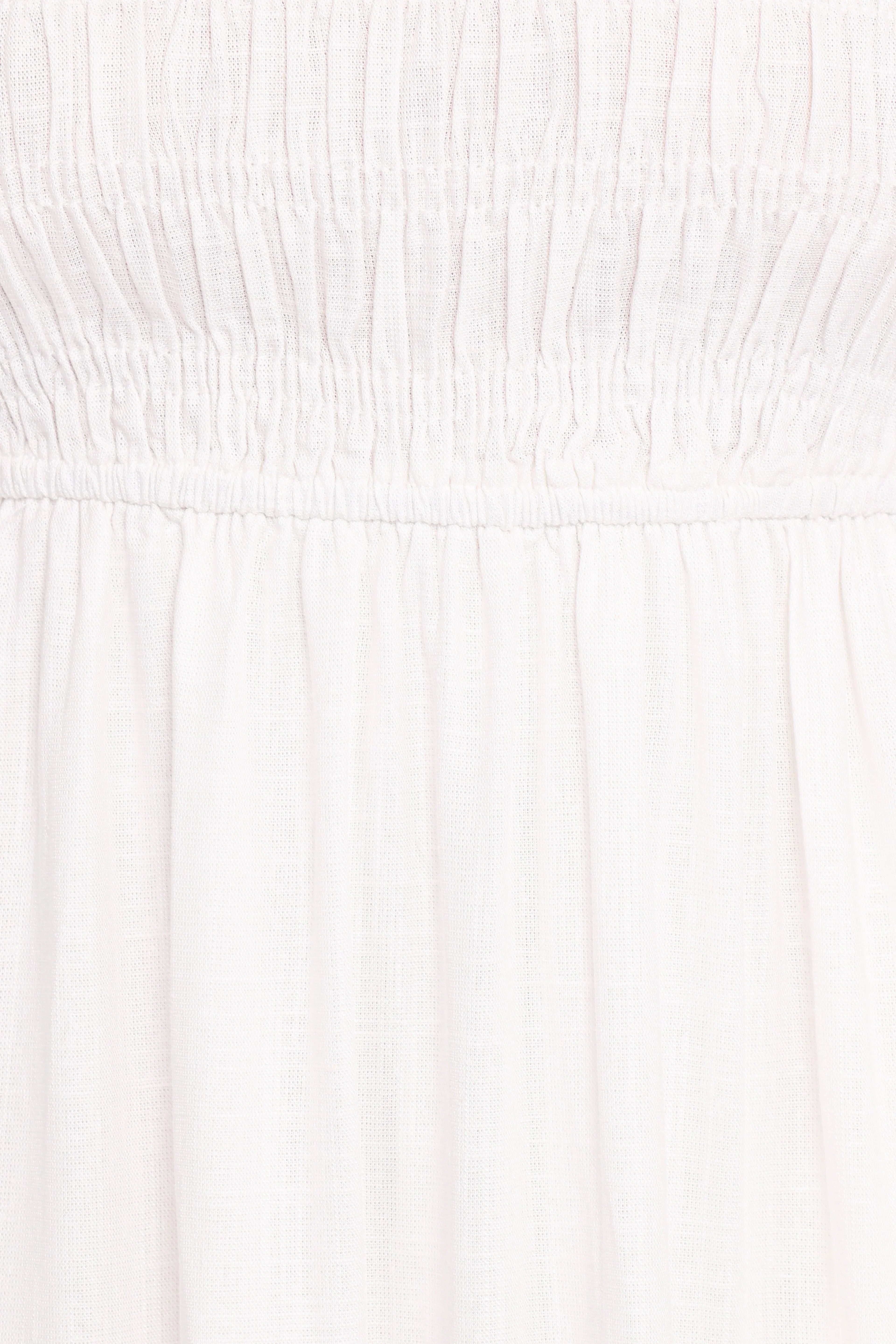 Emari Puff Sleeve Mini Dress - White