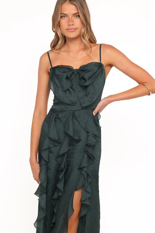 Adelyn Midi Dress - Emerald
