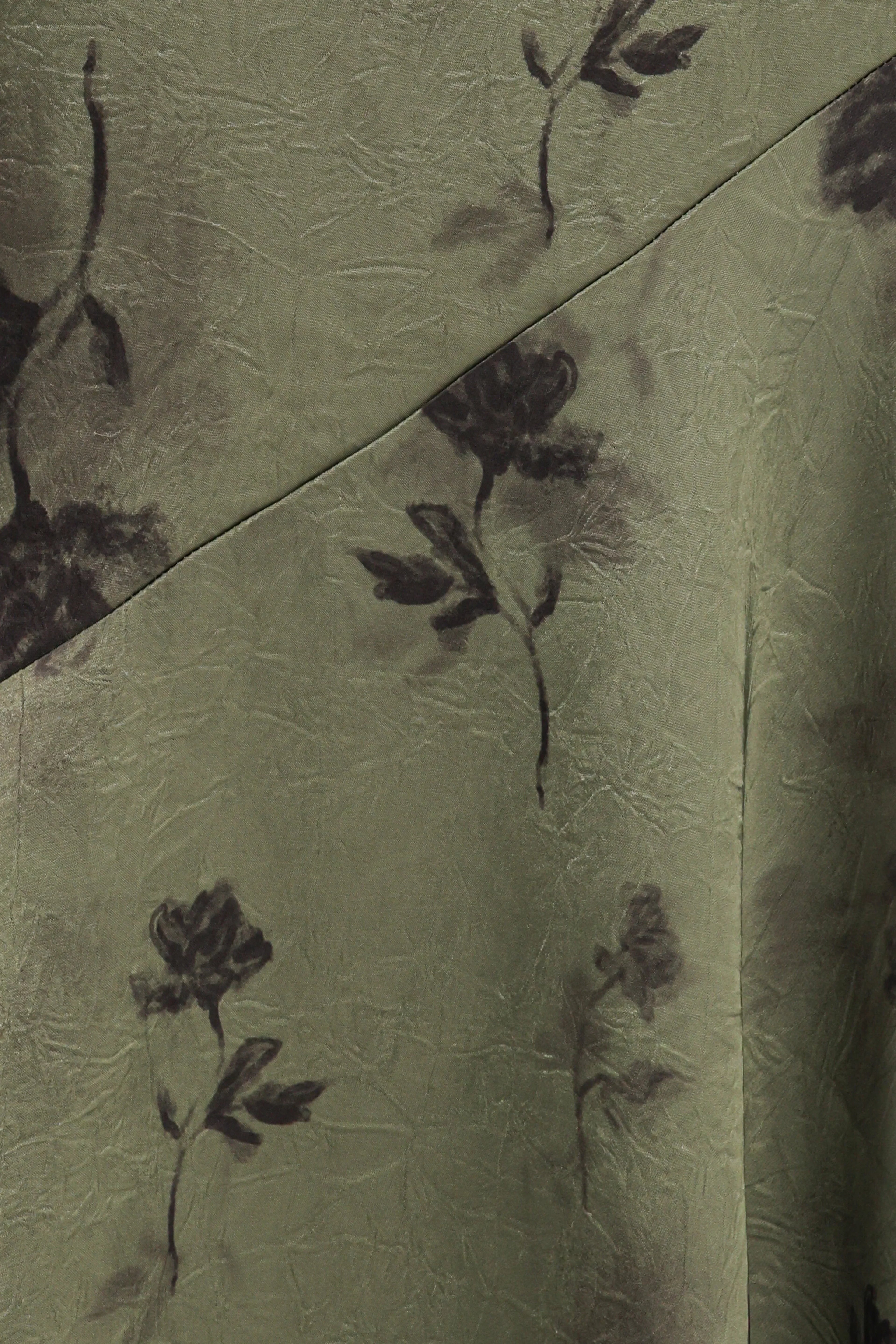 Fia Midi Dress - Green Floral