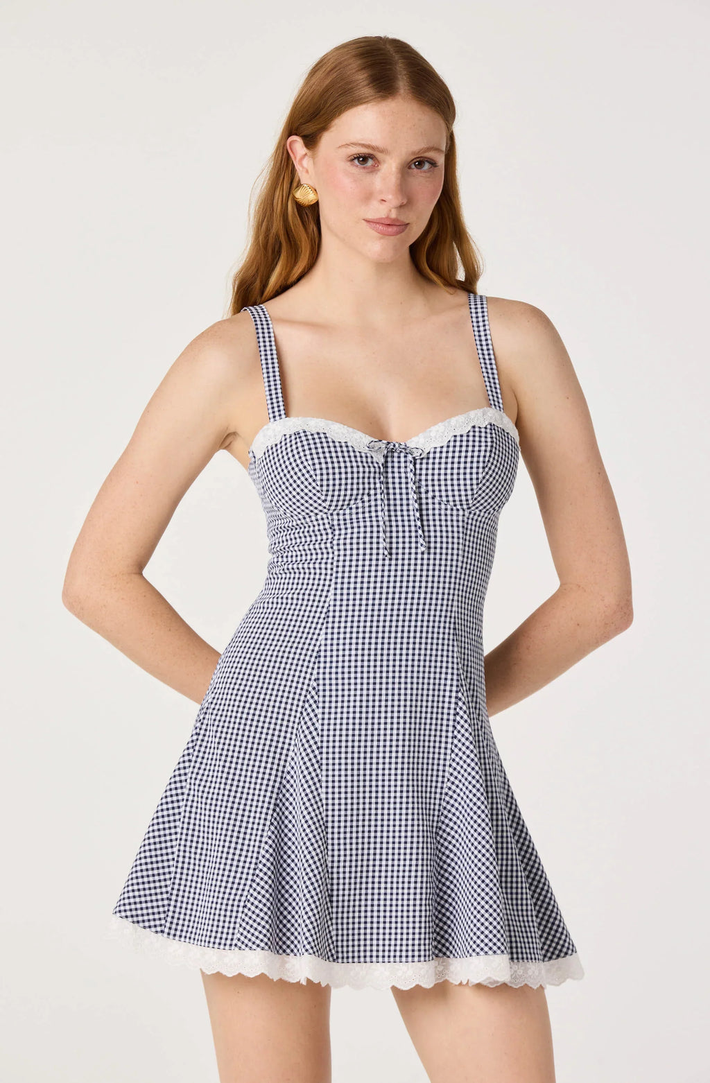 Nicolette Gingham Mini Dress