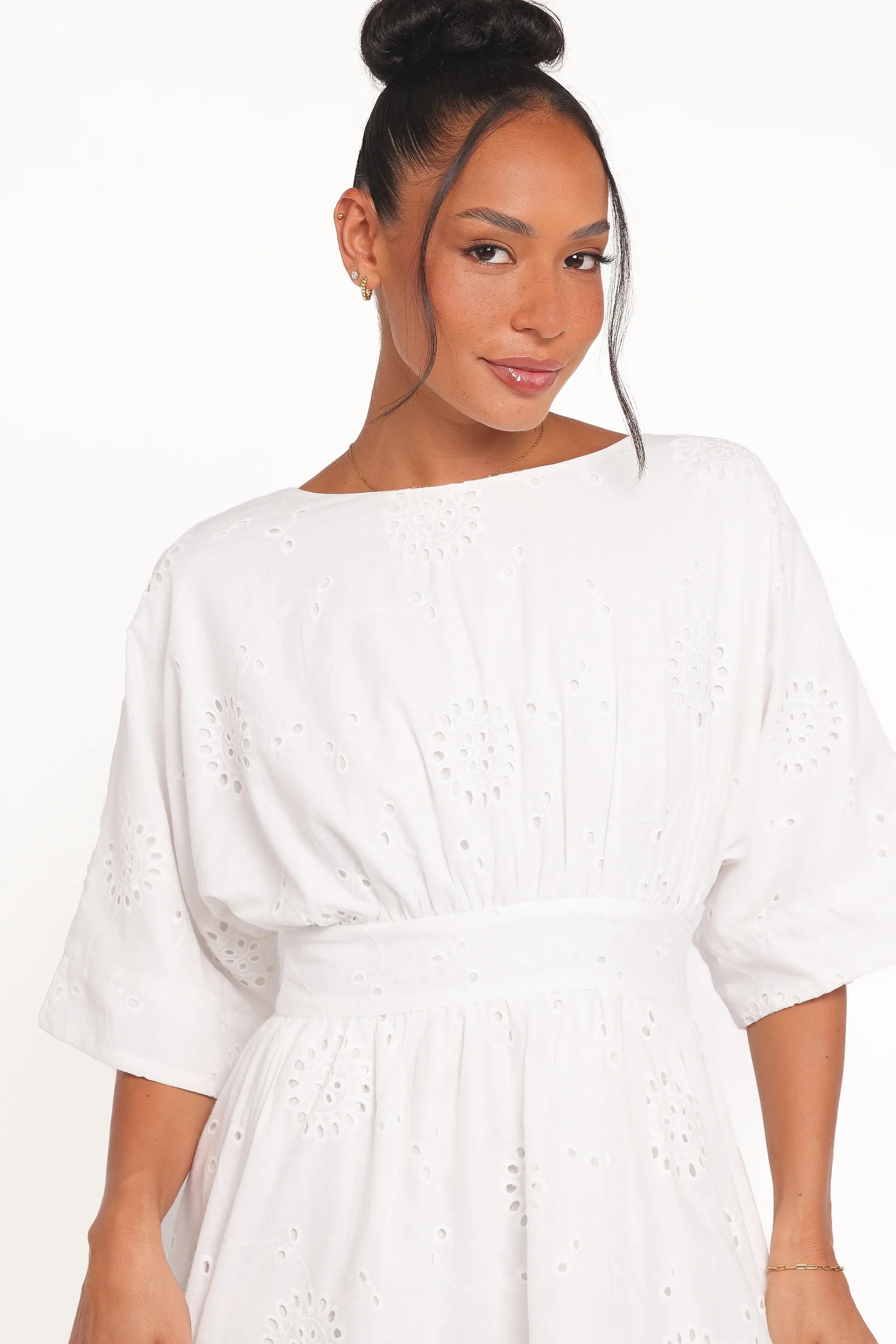Camila Open Back Mini Dress - White