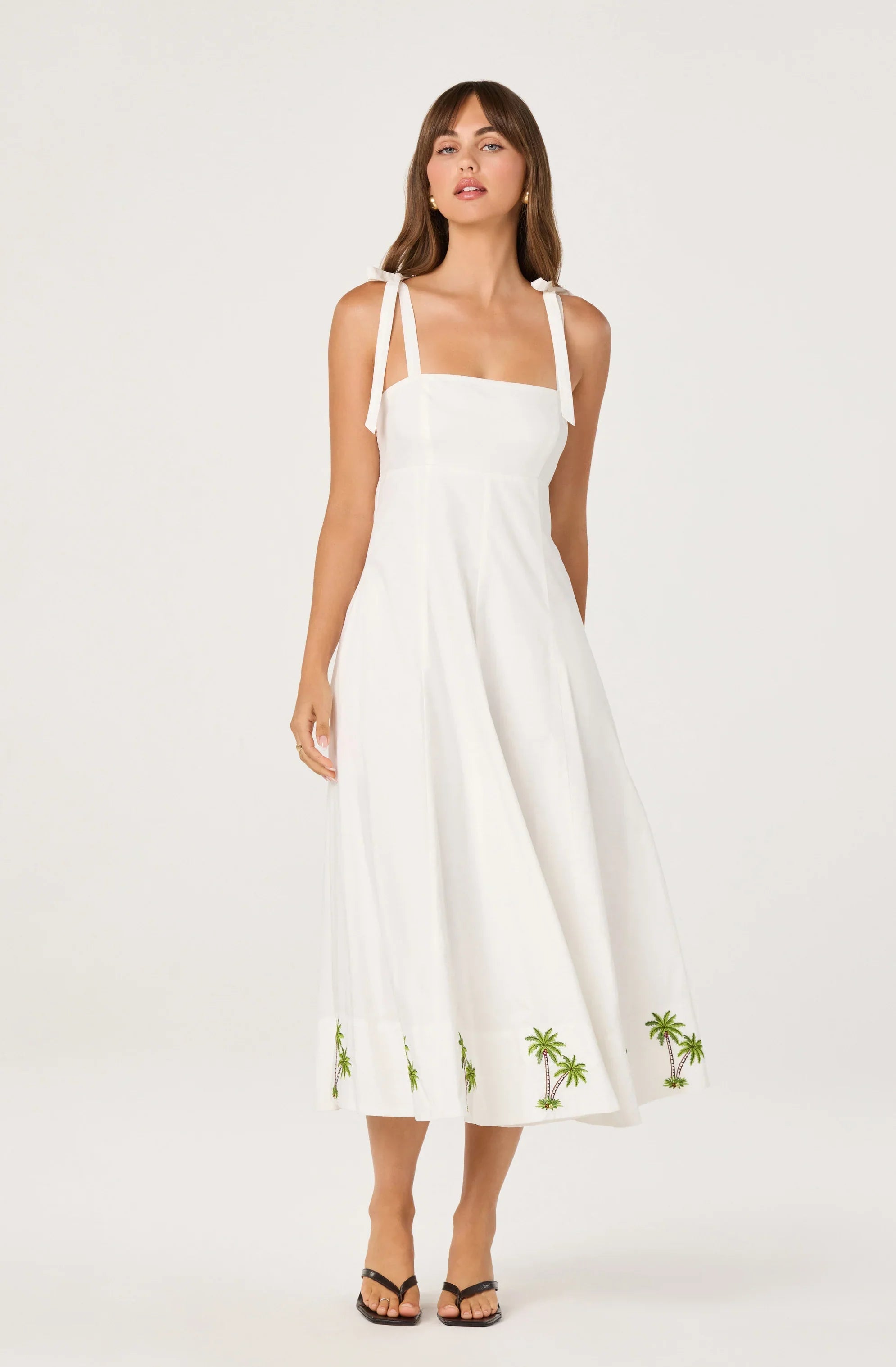Shiann Embroidered Midi Dress