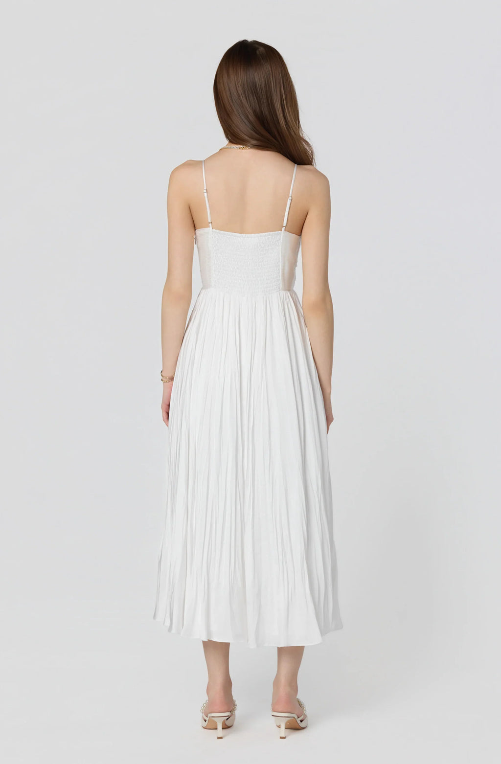 Maeve Pleated Midi Dress