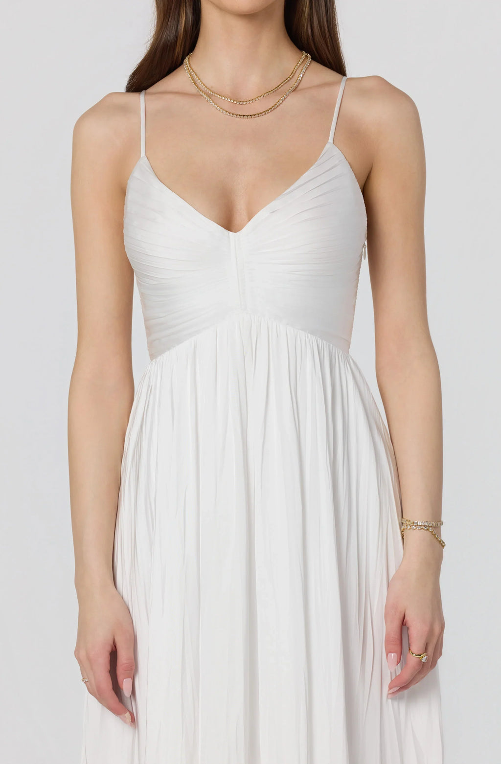 Maeve Pleated Midi Dress