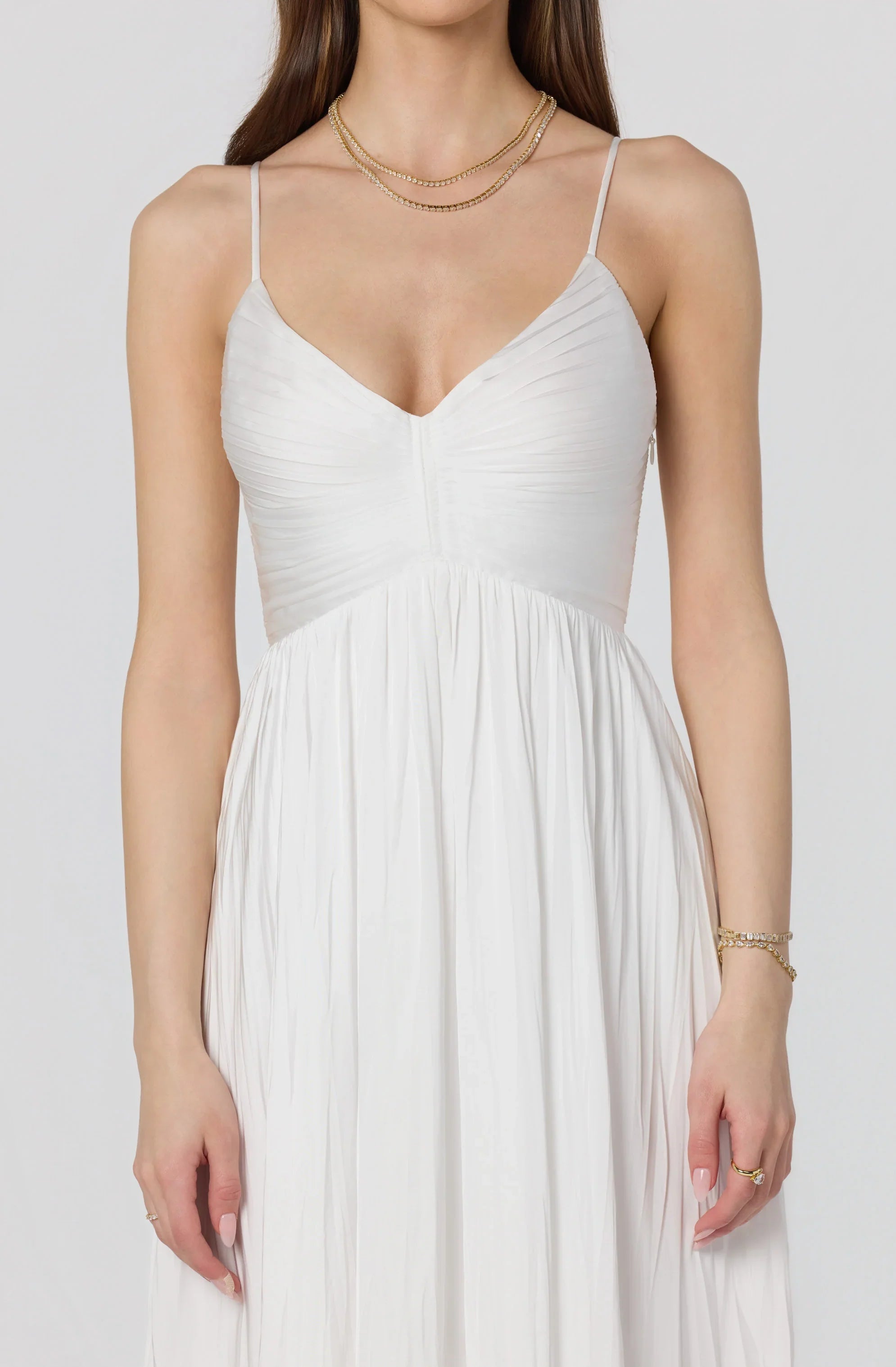 Maeve Pleated Midi Dress
