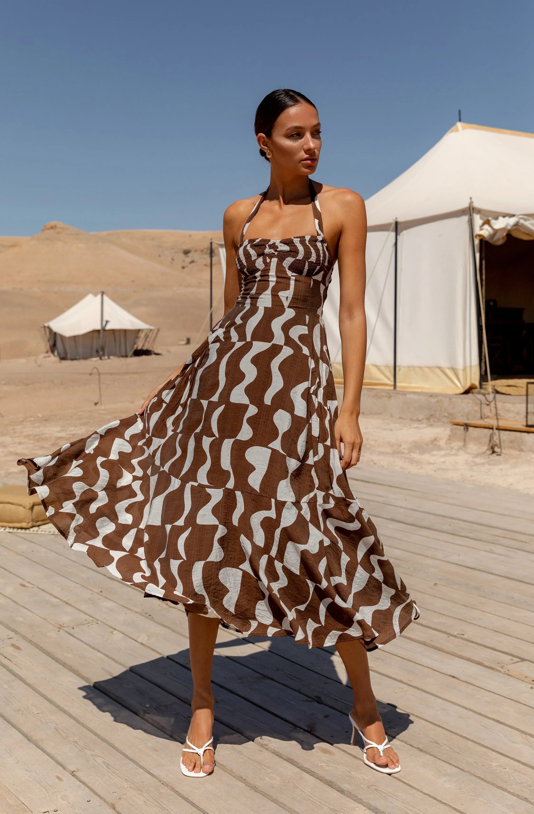 Mariella Halter Maxi Dress