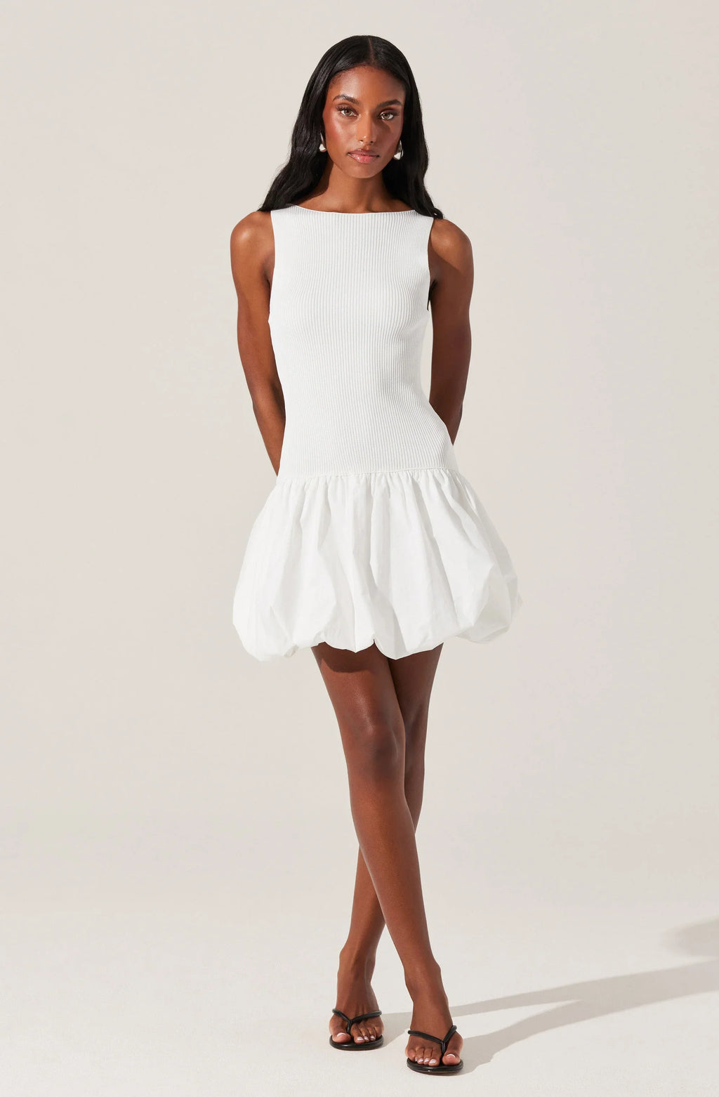 Nettie Bubble Hem Sweater Dress