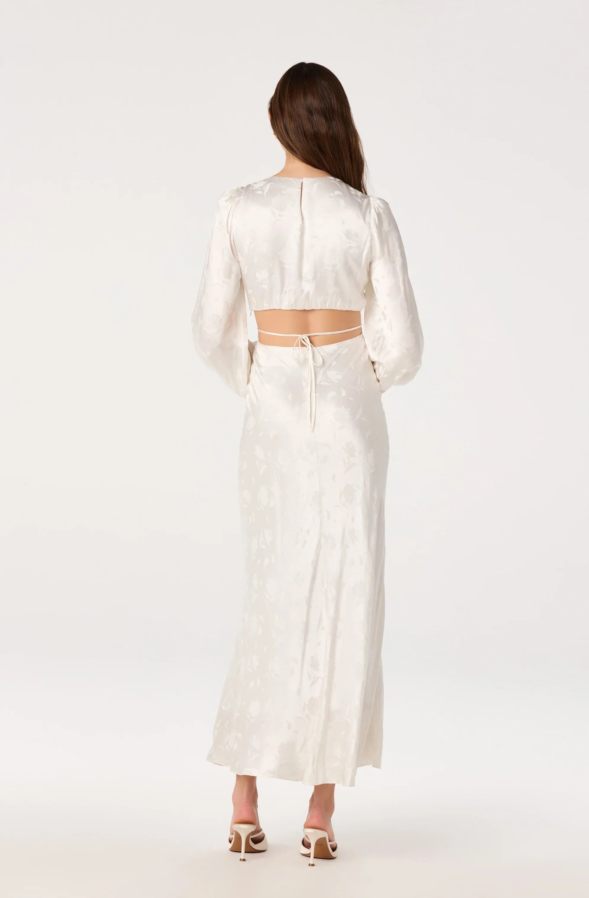 Quinn Floral Jacquard Maxi Dress