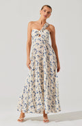 Rasya Pleated Floral Maxi Dress