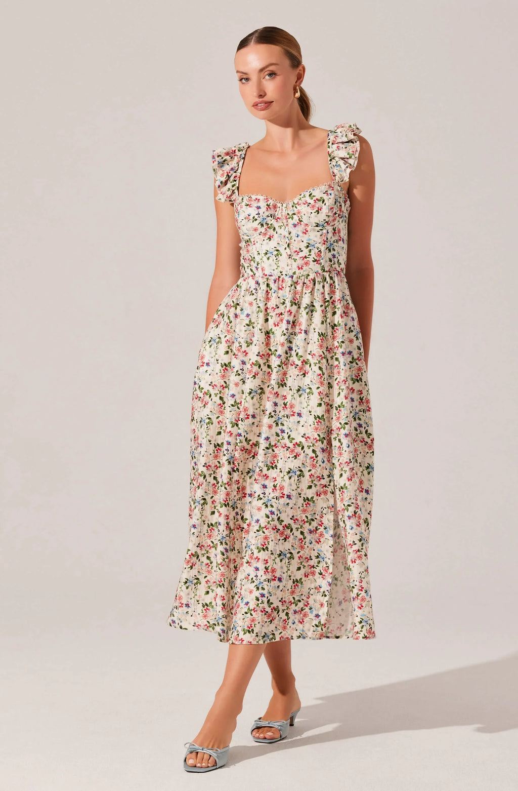 Wedelia Print Midi Dress